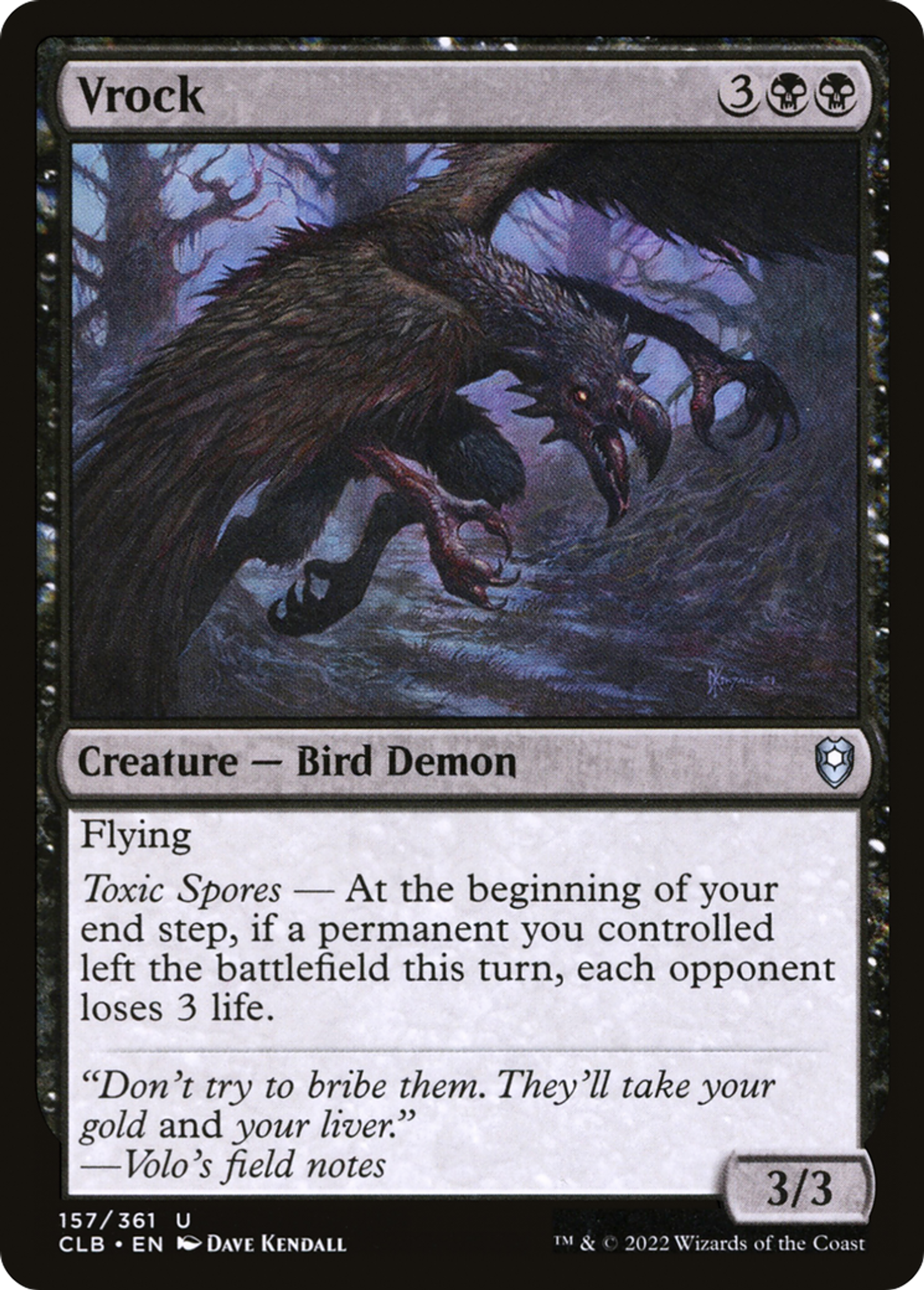 Vrock — Commander Legends: Battle for Baldur's Gate — Magic: The Gathering
