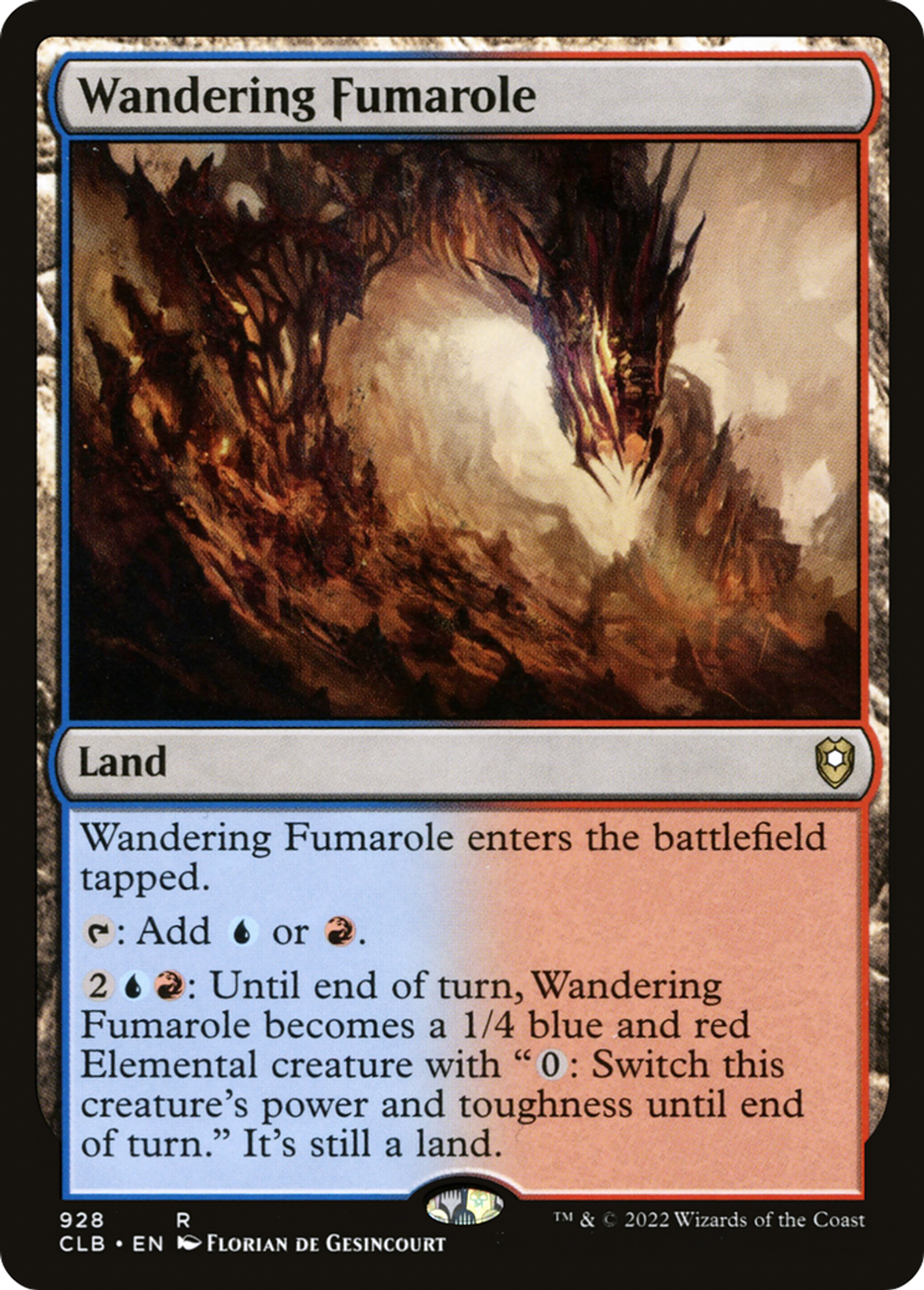 Fumerolle vagabonde — Commander Legends: Battle for Baldur's Gate — Magic: The Gathering