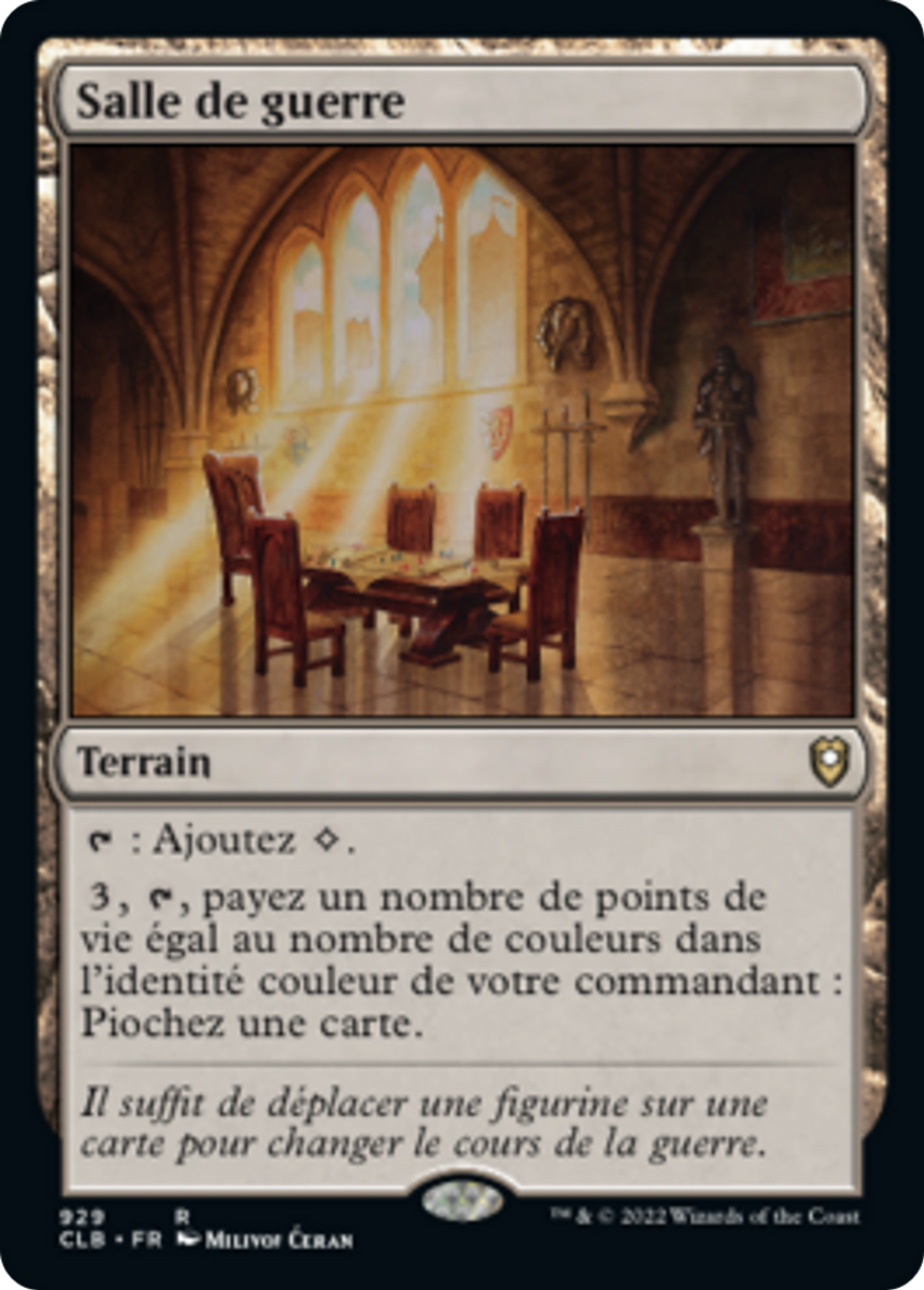 Salle de guerre — Commander Legends: Battle for Baldur's Gate — Magic: The Gathering