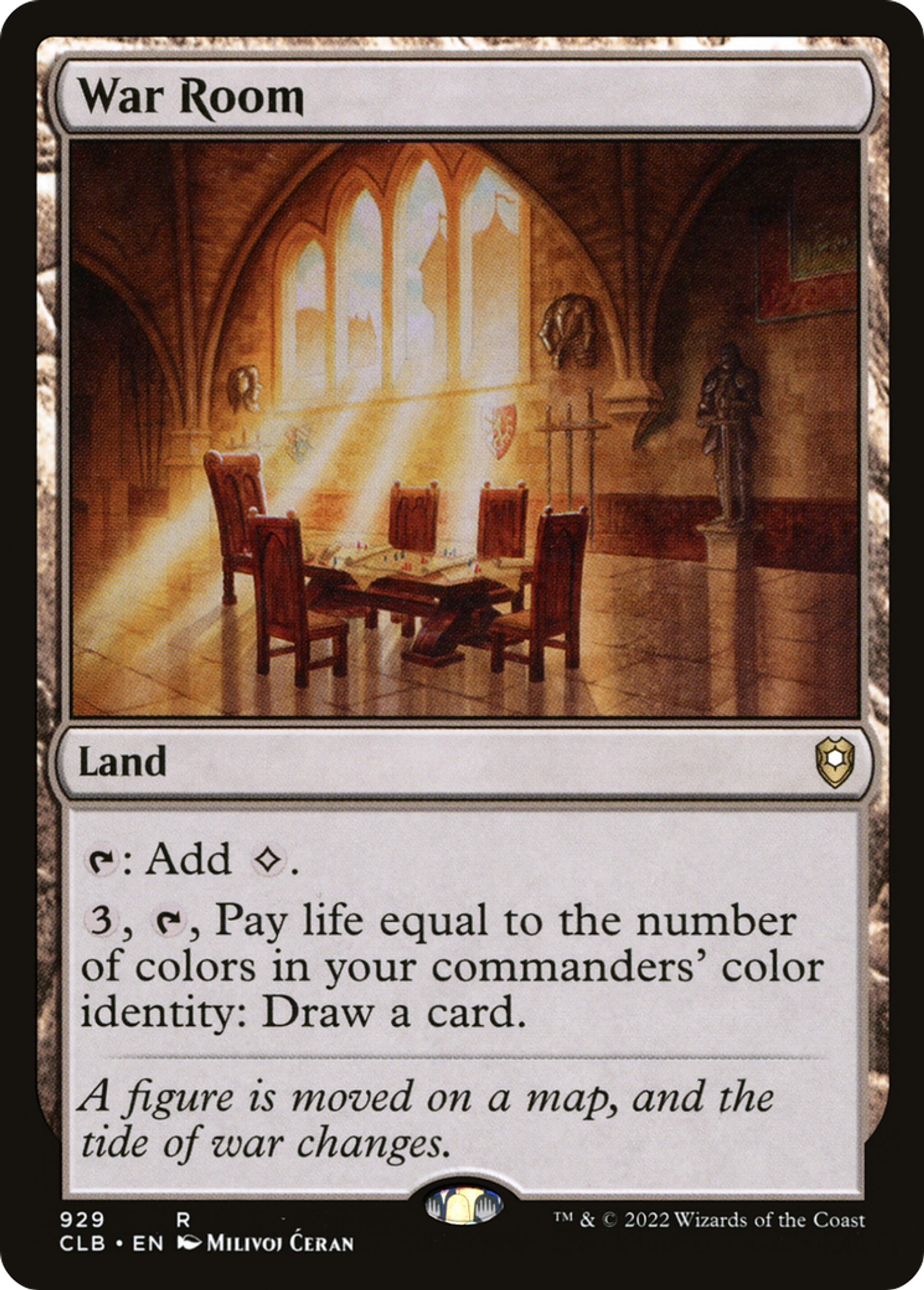 Salle de guerre — Commander Legends: Battle for Baldur's Gate — Magic: The Gathering