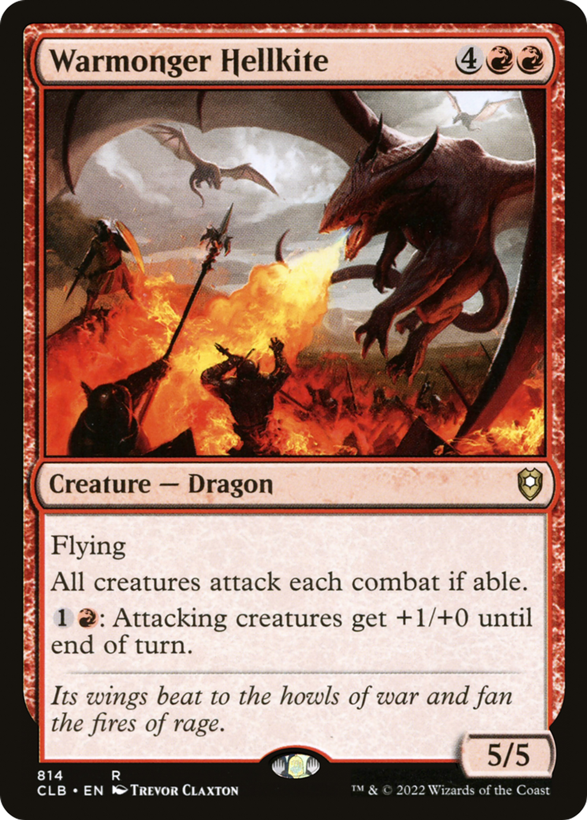 Warmonger Hellkite — Commander Legends: Battle for Baldur's Gate — Magic: The Gathering