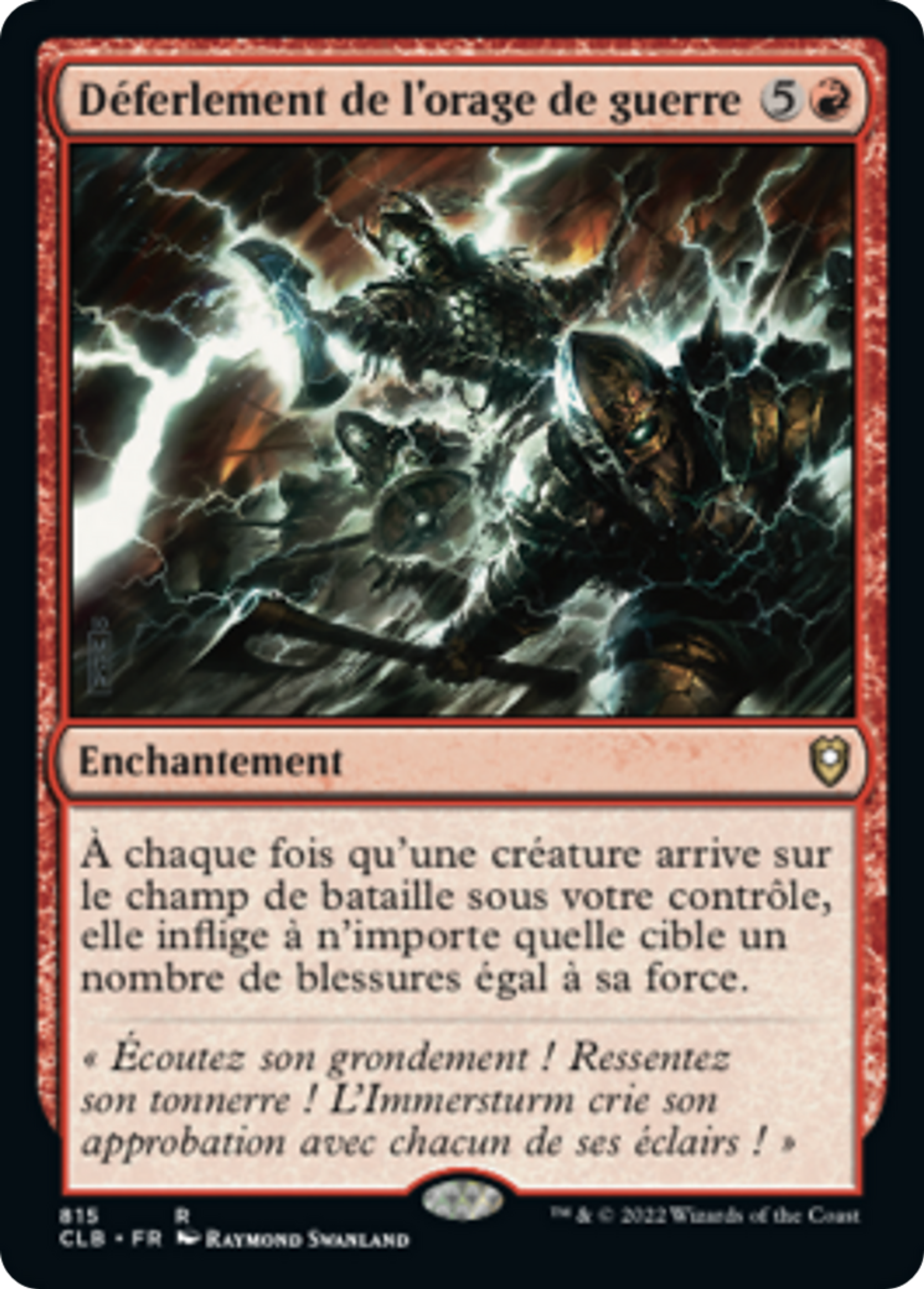 Déferlement de l'orage de guerre — Commander Legends: Battle for Baldur's Gate — Magic: The Gathering
