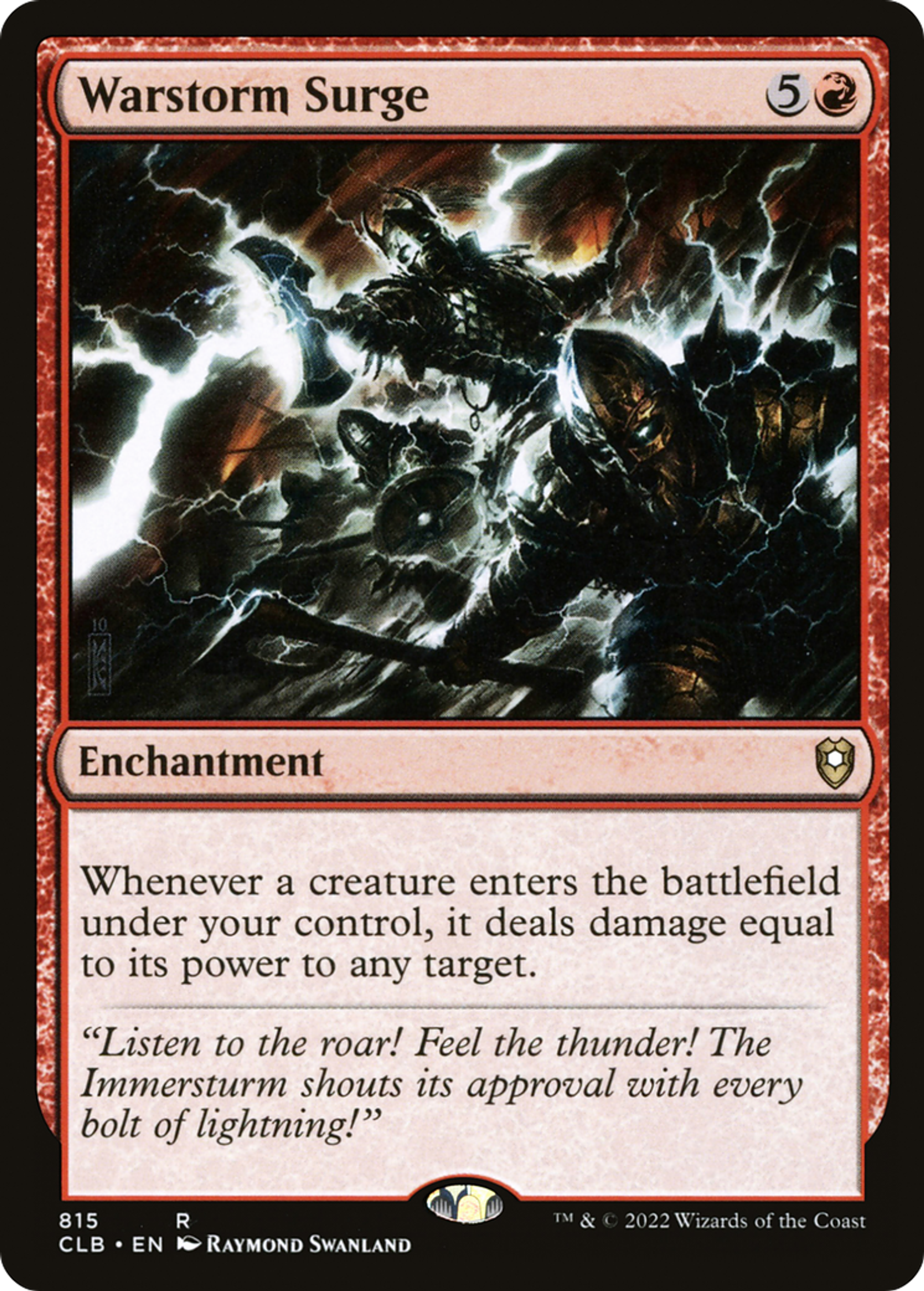 Warstorm Surge — Commander Legends: Battle for Baldur's Gate — Magic: The Gathering