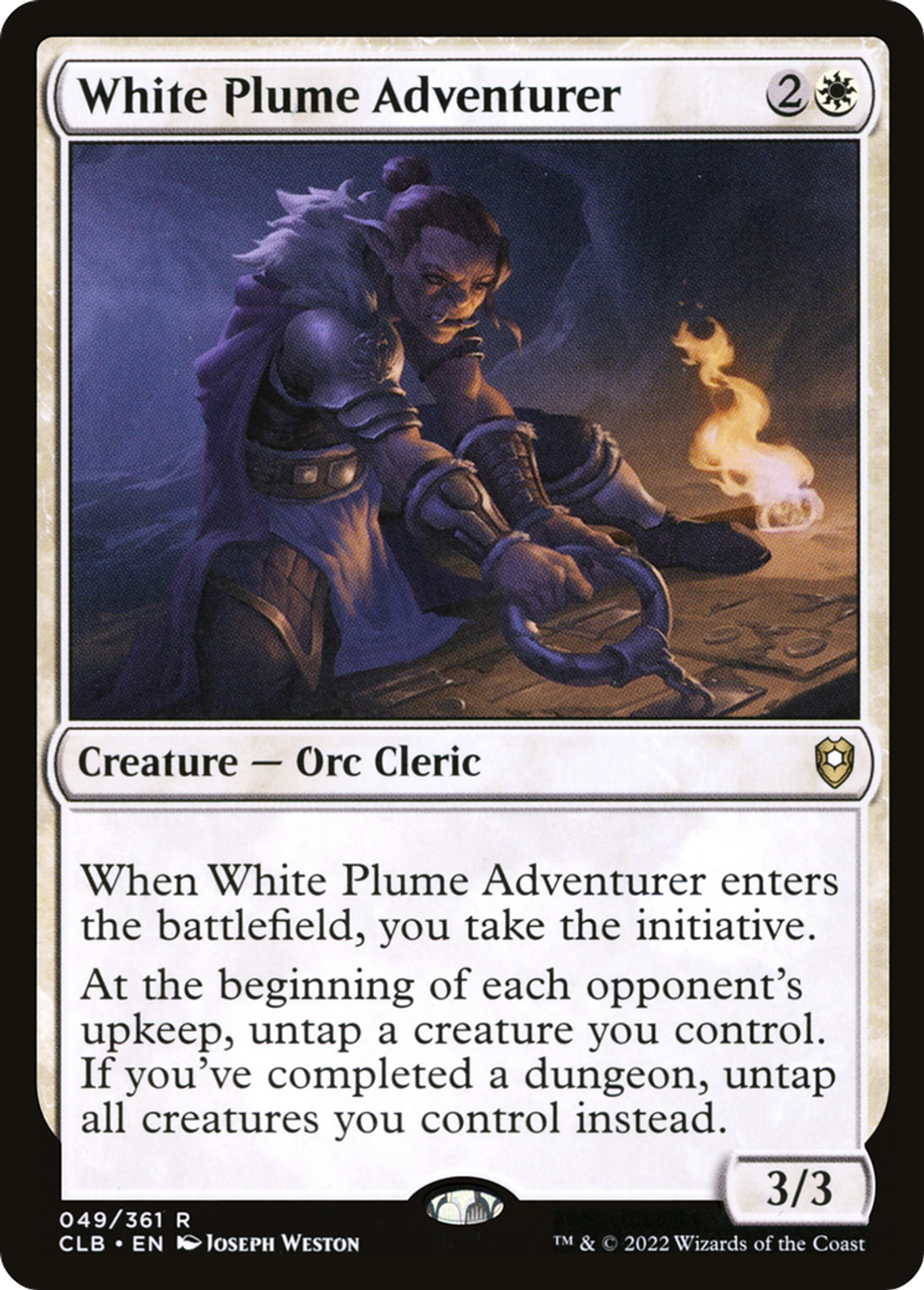 White Plume Adventurer — Commander Legends: Battle for Baldur's Gate — Magic: The Gathering