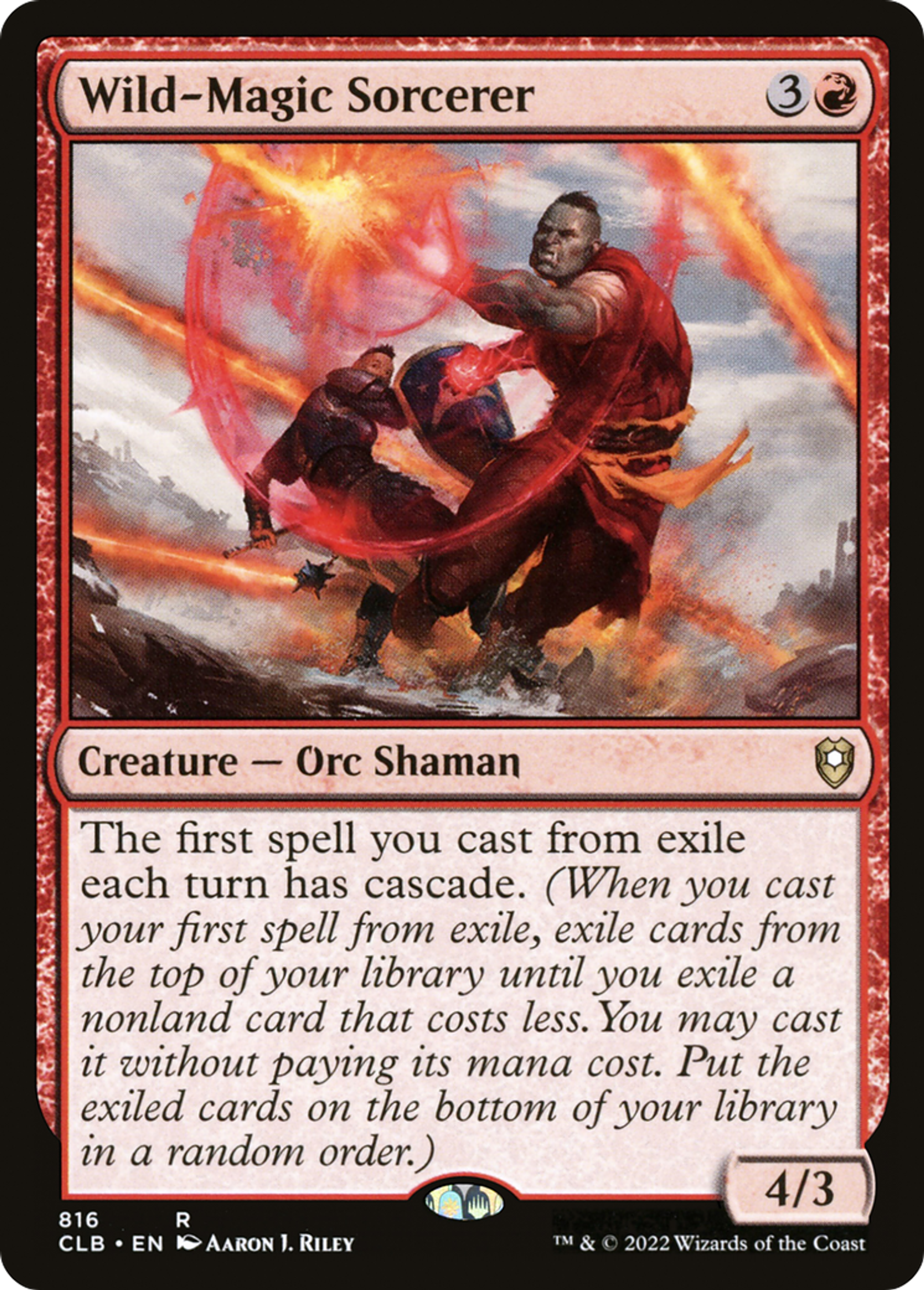 Wild-Magic Sorcerer — Commander Legends: Battle for Baldur's Gate — Magic: The Gathering