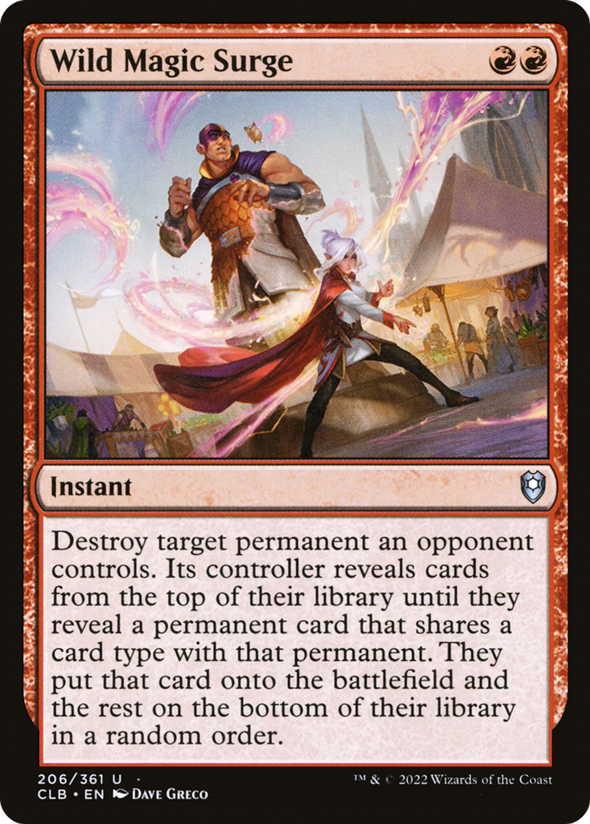 Wild Magic Surge — Commander Legends: Battle for Baldur's Gate — Magic: The Gathering