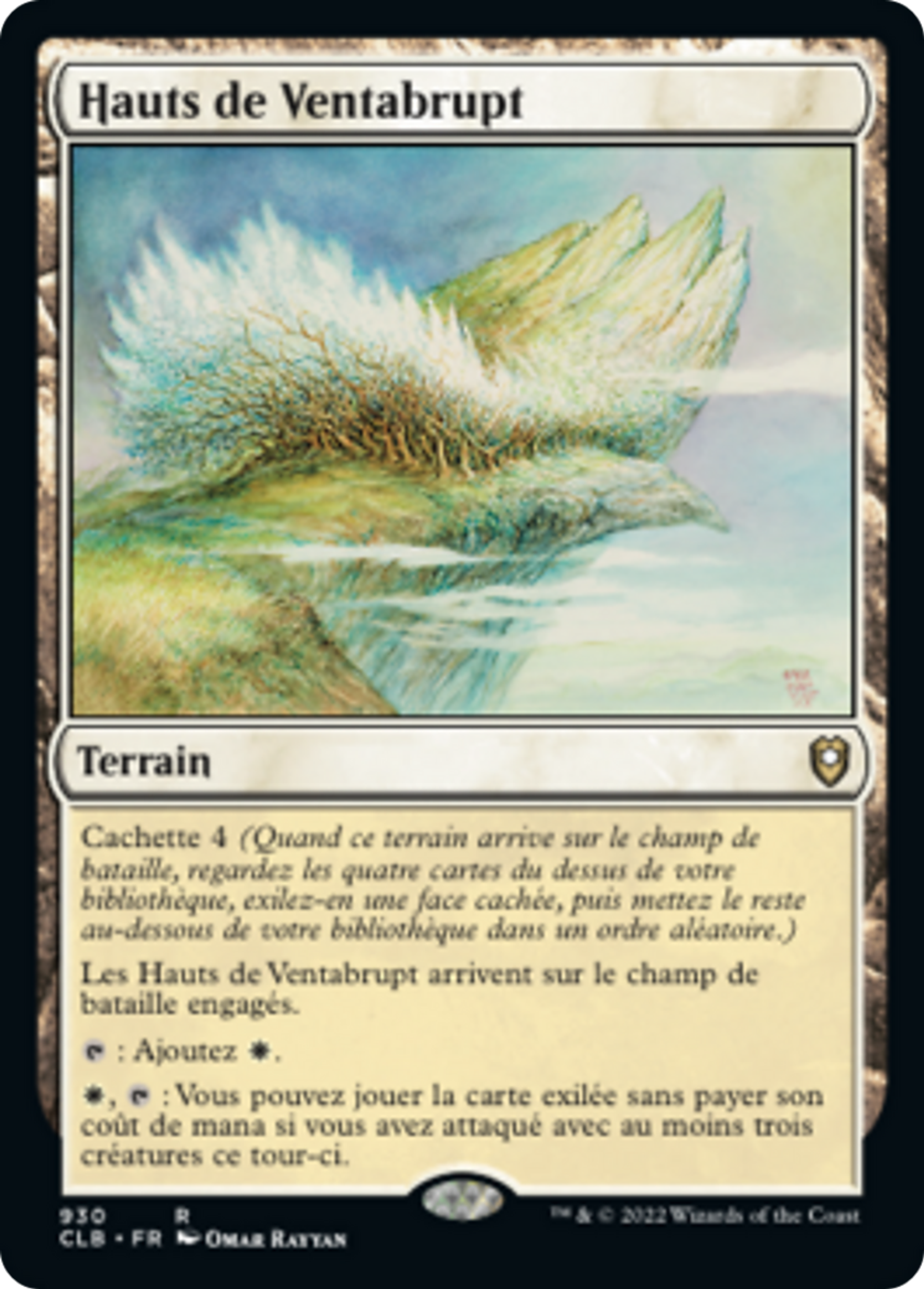 Hauts de Ventabrupt — Commander Legends: Battle for Baldur's Gate — Magic: The Gathering