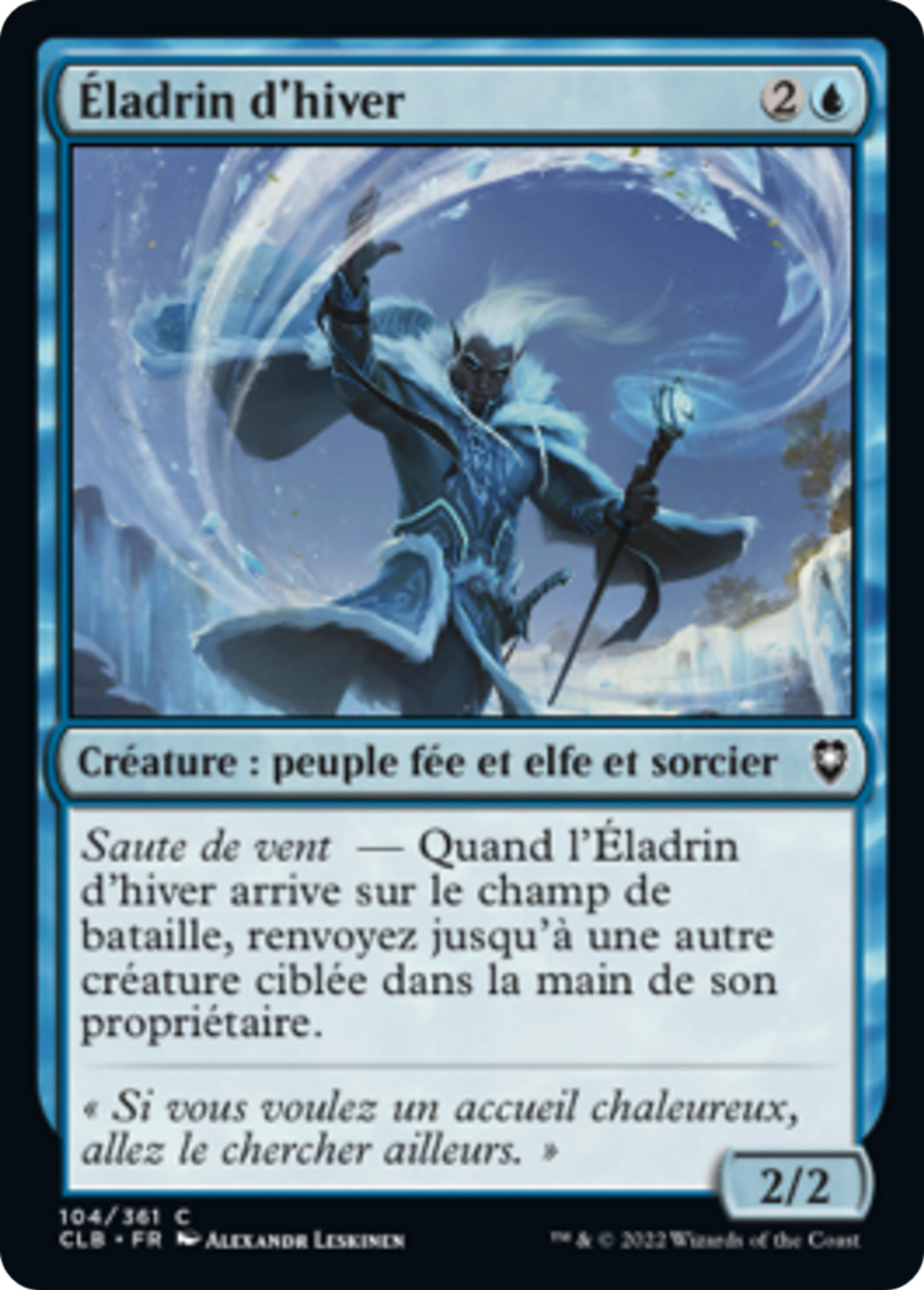 Éladrin d'hiver — Commander Legends: Battle for Baldur's Gate — Magic: The Gathering