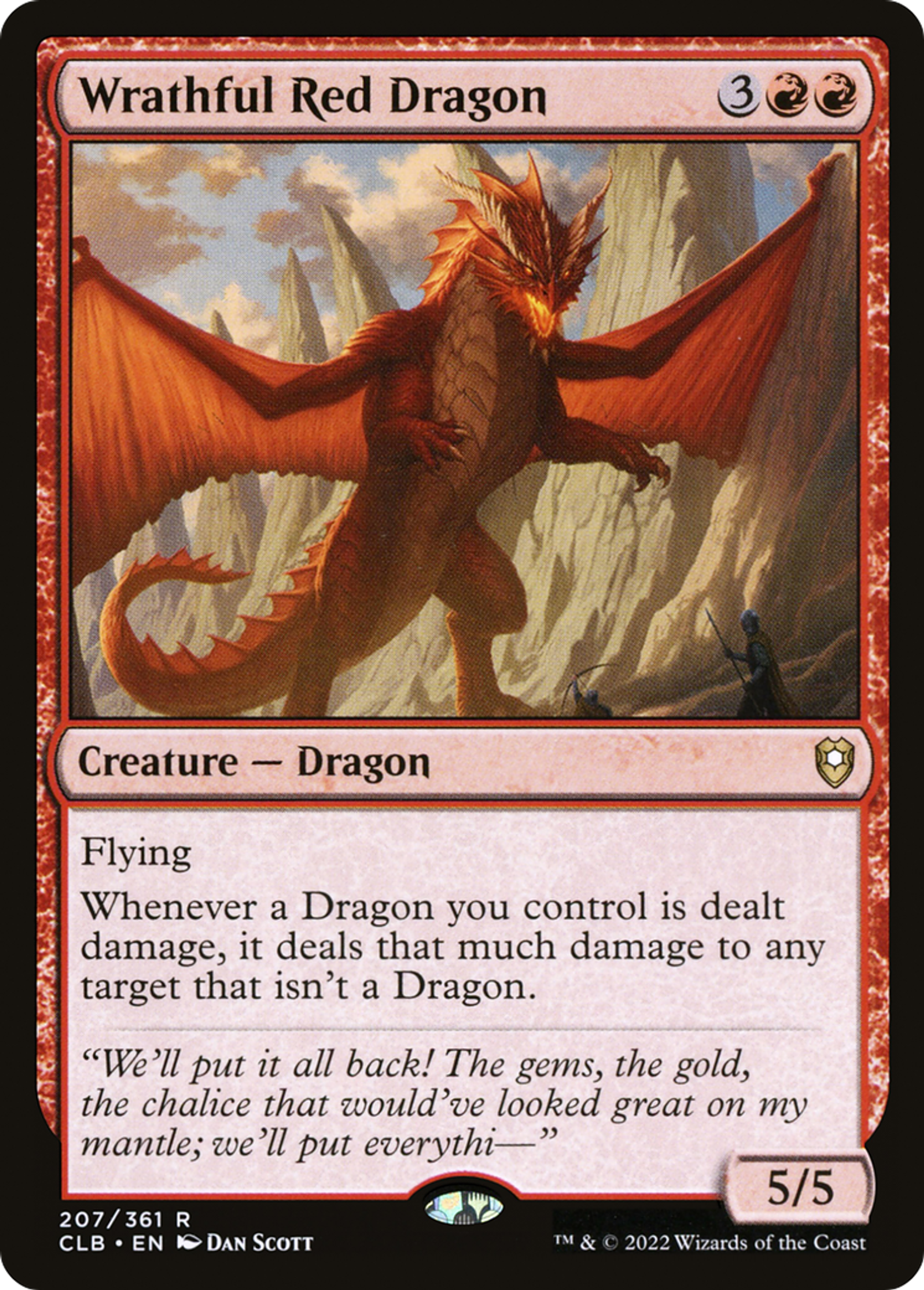 Wrathful Red Dragon — Commander Legends: Battle for Baldur's Gate — Magic: The Gathering