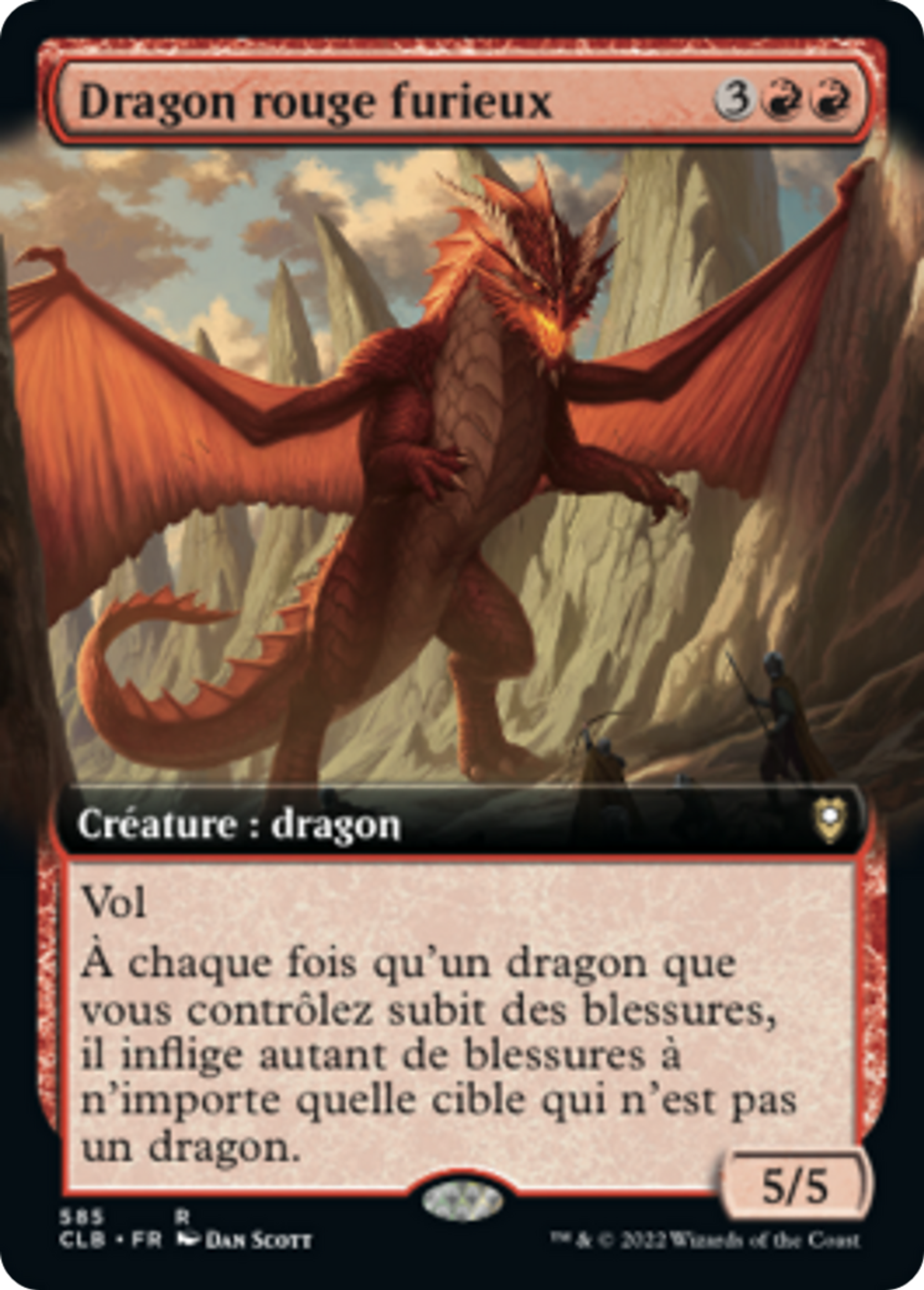 Dragon rouge furieux — Commander Legends: Battle for Baldur's Gate — Magic: The Gathering