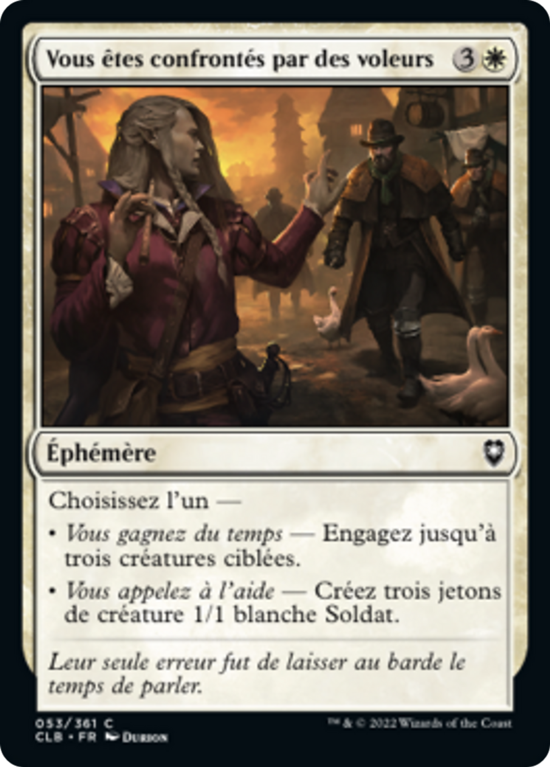 Vous êtes confrontés par des voleurs — Commander Legends: Battle for Baldur's Gate — Magic: The Gathering