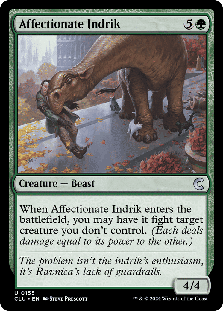 Affectionate Indrik — Ravnica: Clue Edition — Magic: The Gathering