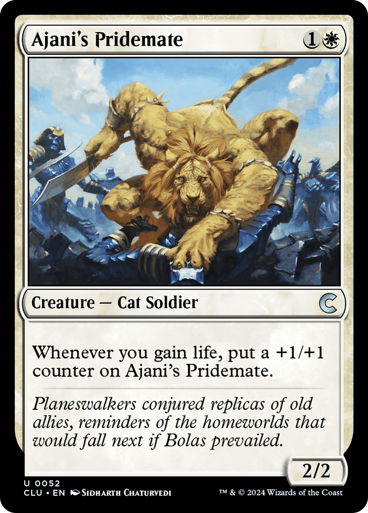 Ajani's Pridemate — Ravnica: Clue Edition — Magic: The Gathering