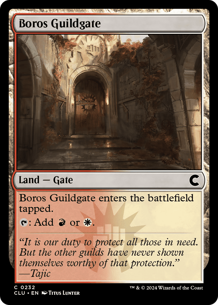 Boros Guildgate — Ravnica: Clue Edition — Magic: The Gathering