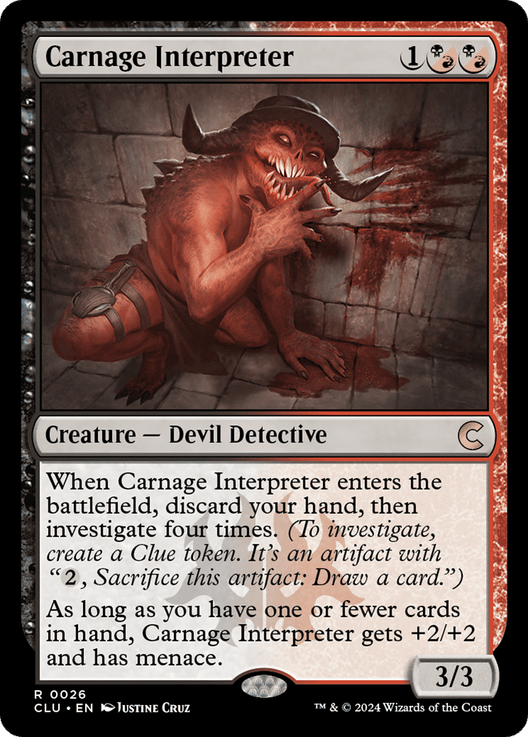 Carnage Interpreter — Ravnica: Clue Edition — Magic: The Gathering