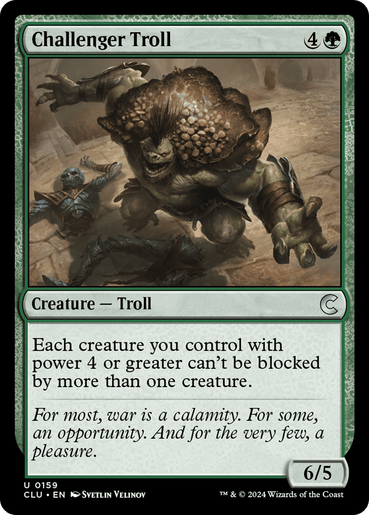 Troll défieur — Ravnica: Clue Edition — Magic: The Gathering