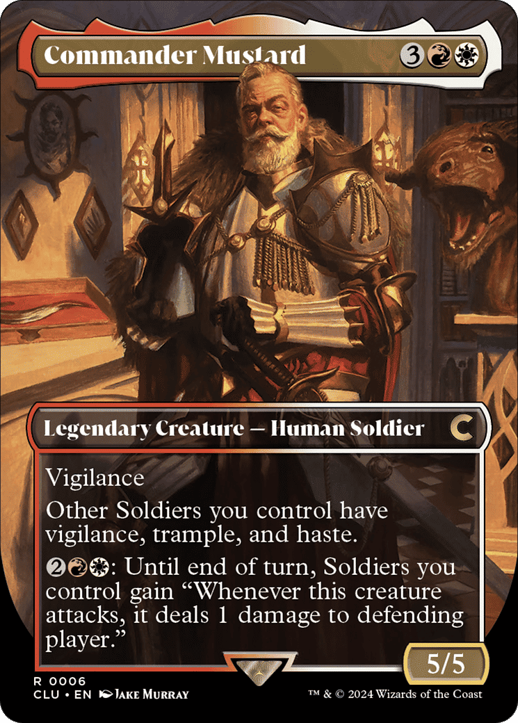 Commander Mustard — Ravnica: Clue Edition — Magic: The Gathering