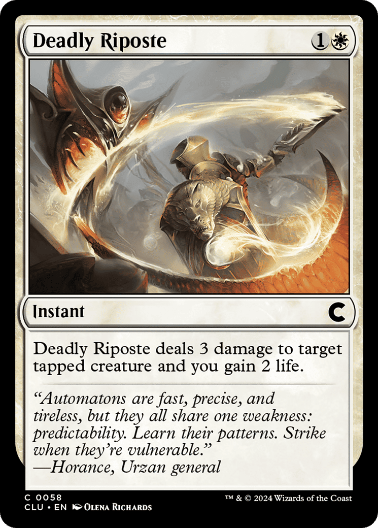 Deadly Riposte — Ravnica: Clue Edition — Magic: The Gathering