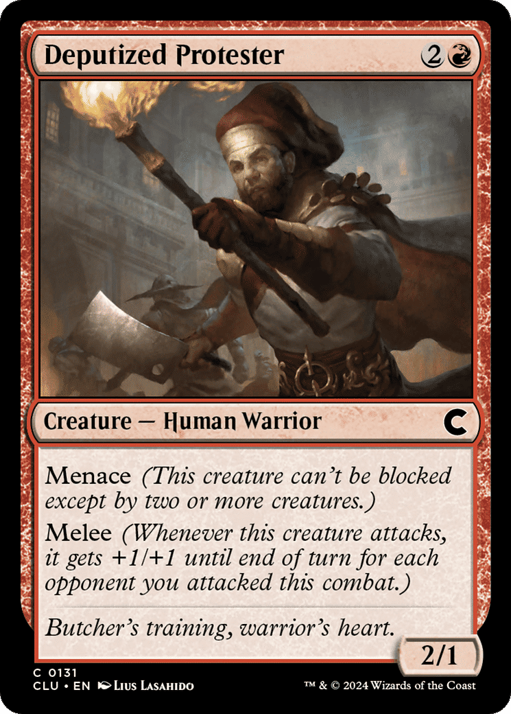 Deputized Protester — Ravnica: Clue Edition — Magic: The Gathering