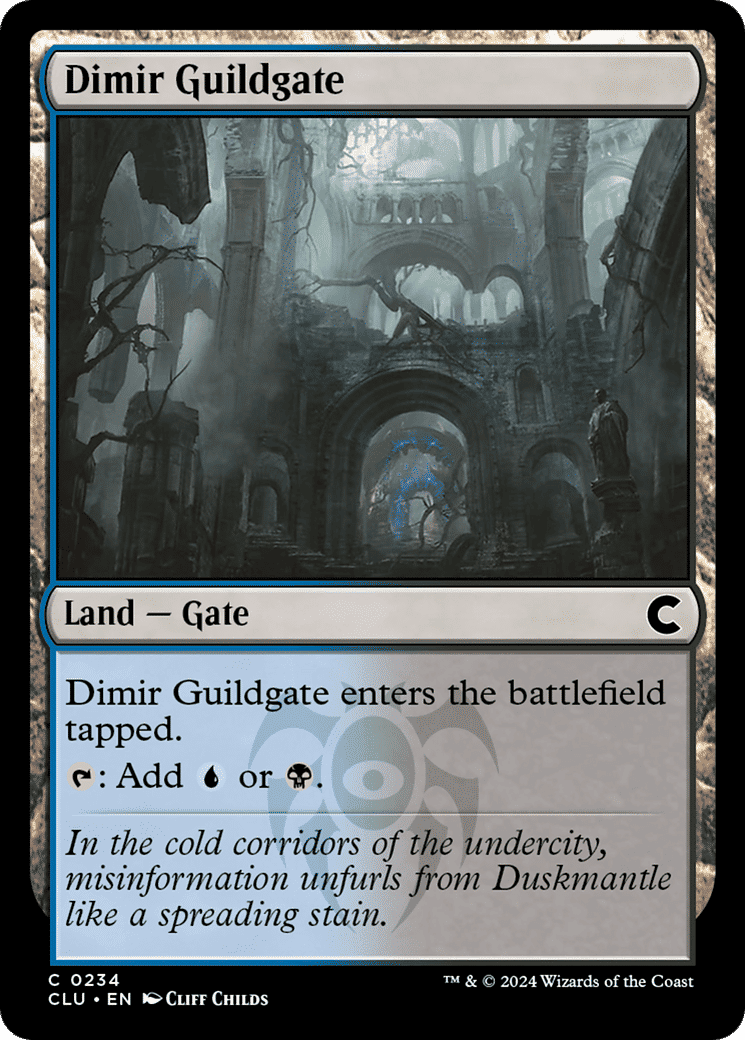 Dimir Guildgate — Ravnica: Clue Edition — Magic: The Gathering
