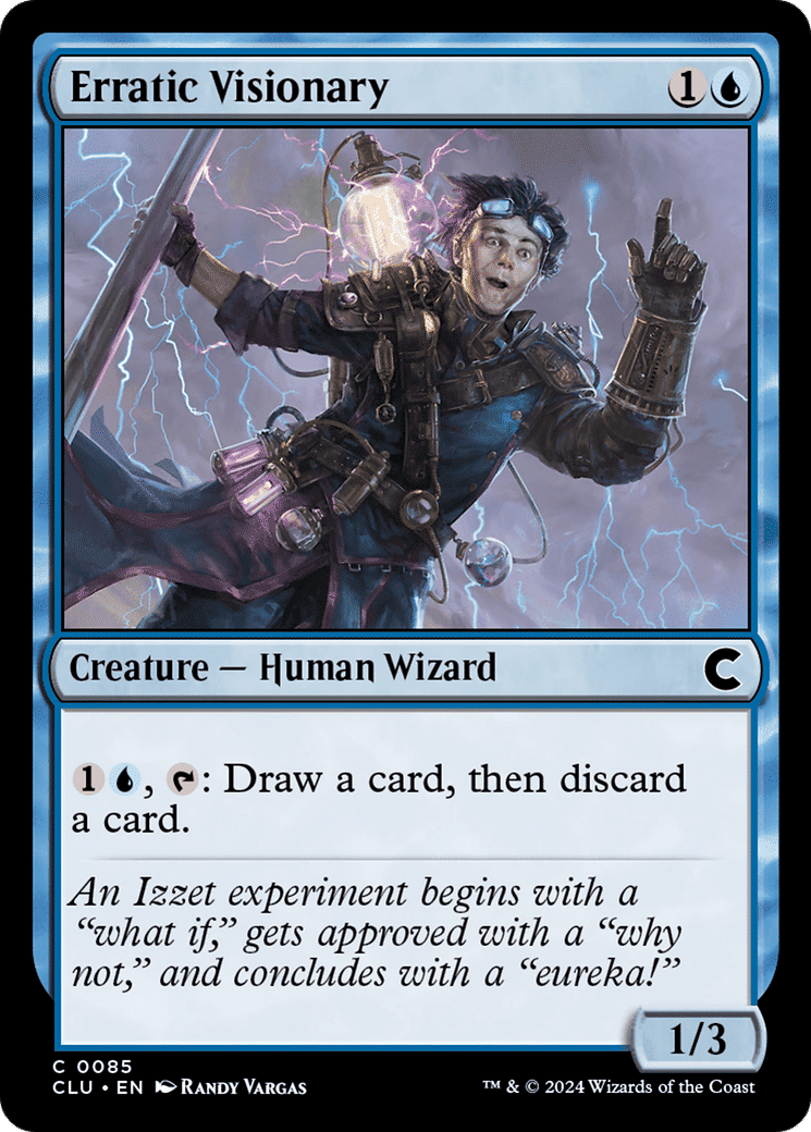 Erratic Visionary — Ravnica: Clue Edition — Magic: The Gathering