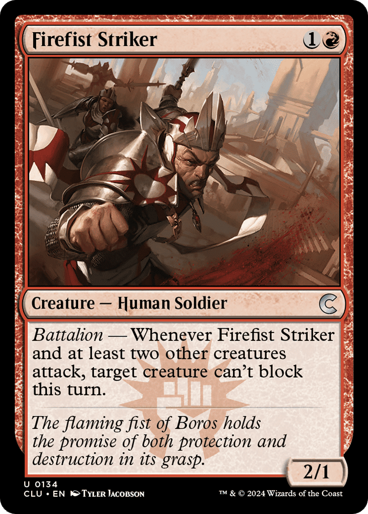 Firefist Striker — Ravnica: Clue Edition — Magic: The Gathering