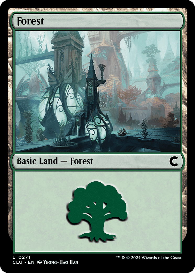 Forest — Ravnica: Clue Edition — Magic: The Gathering