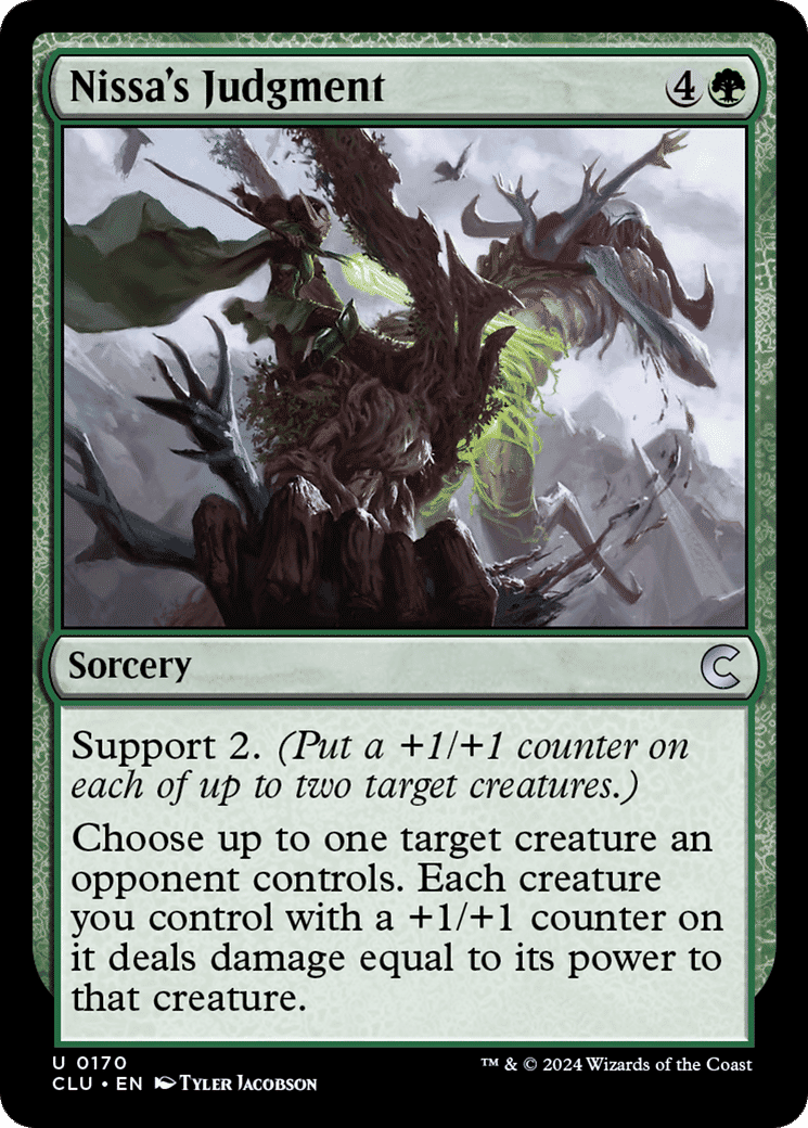 Nissa's Judgment — Ravnica: Clue Edition — Magic: The Gathering