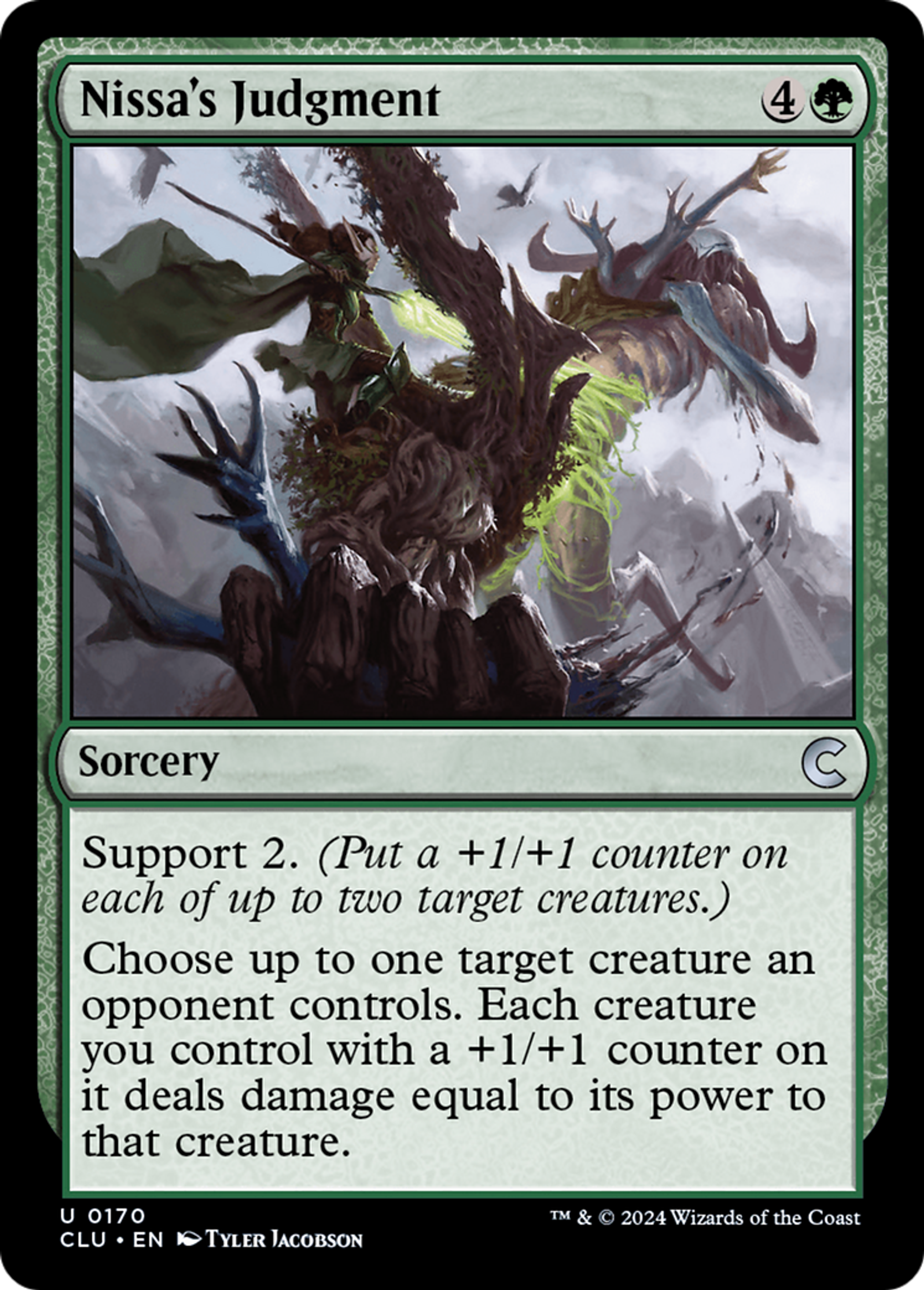 Nissa's Judgment — Ravnica: Clue Edition — Magic: The Gathering