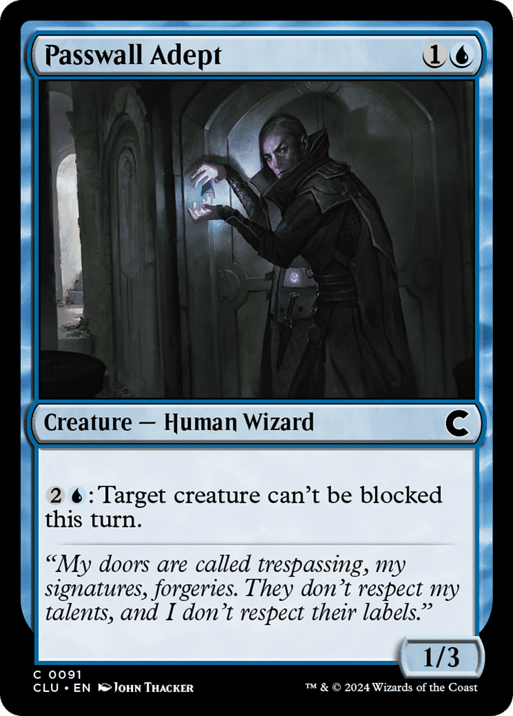 Passwall Adept — Ravnica: Clue Edition — Magic: The Gathering