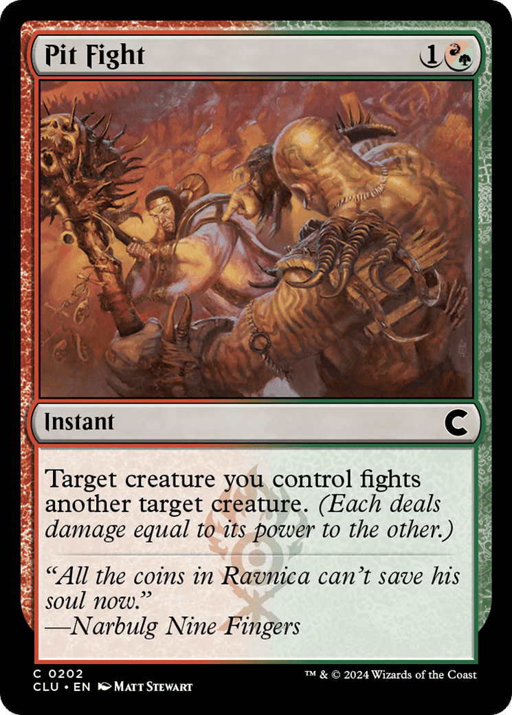 Pit Fight — Ravnica: Clue Edition — Magic: The Gathering