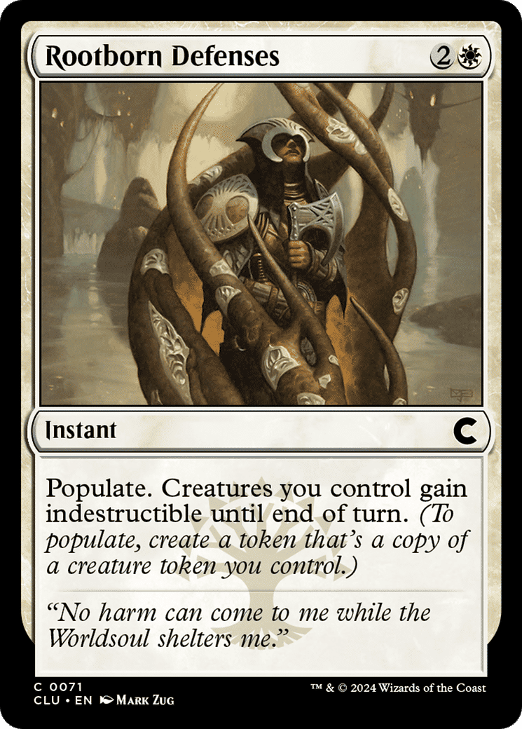 Rootborn Defenses — Ravnica: Clue Edition — Magic: The Gathering