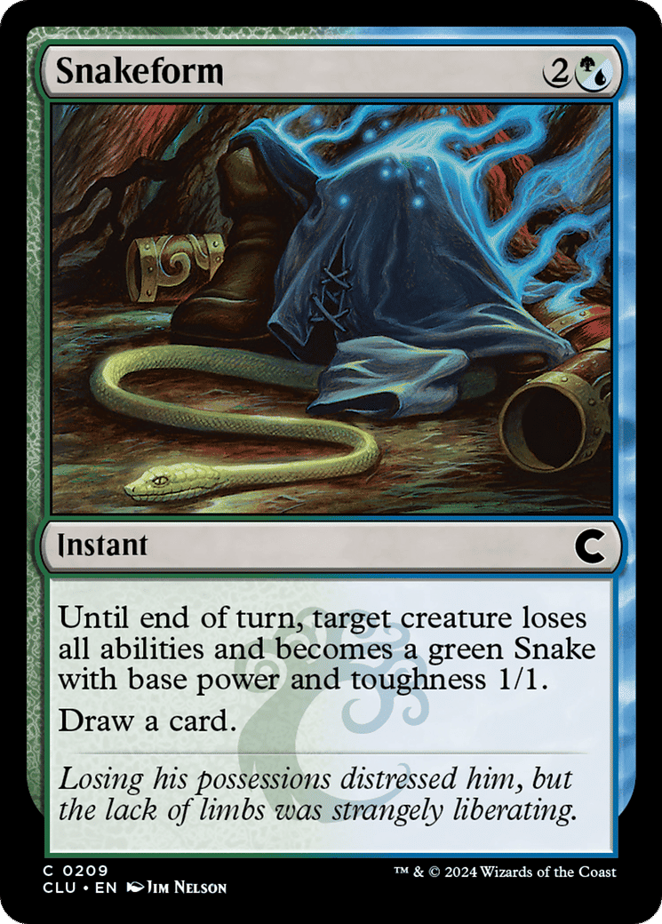 Snakeform — Ravnica: Clue Edition — Magic: The Gathering