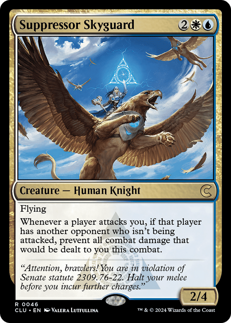 Suppressor Skyguard — Ravnica: Clue Edition — Magic: The Gathering