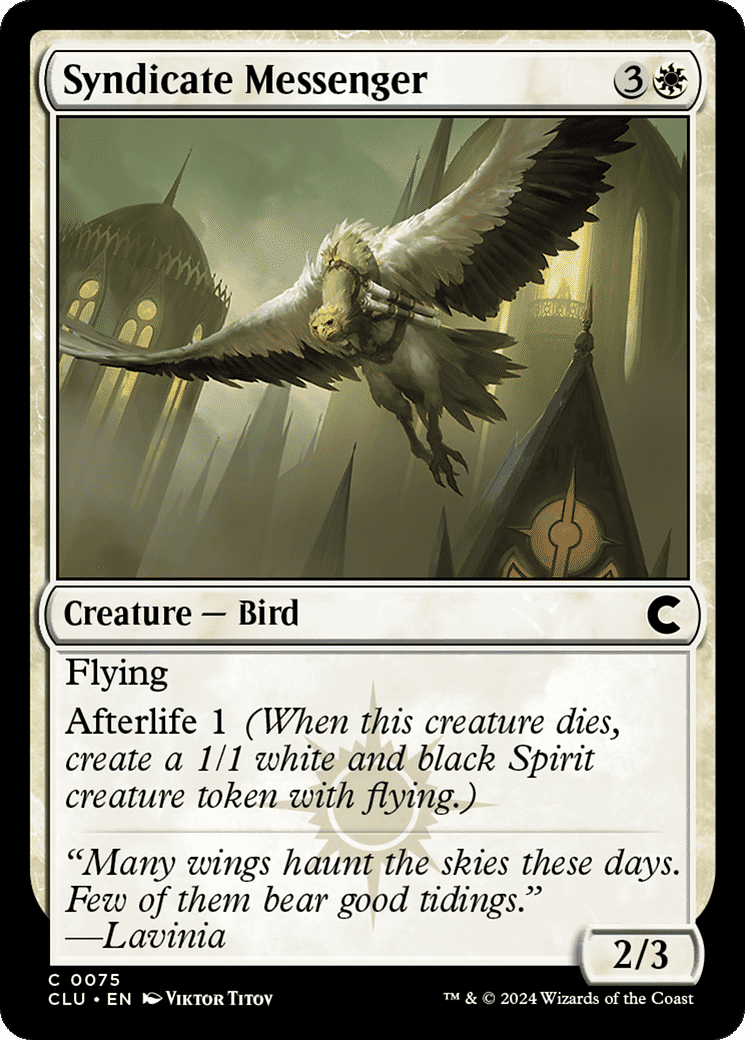 Syndicate Messenger — Ravnica: Clue Edition — Magic: The Gathering