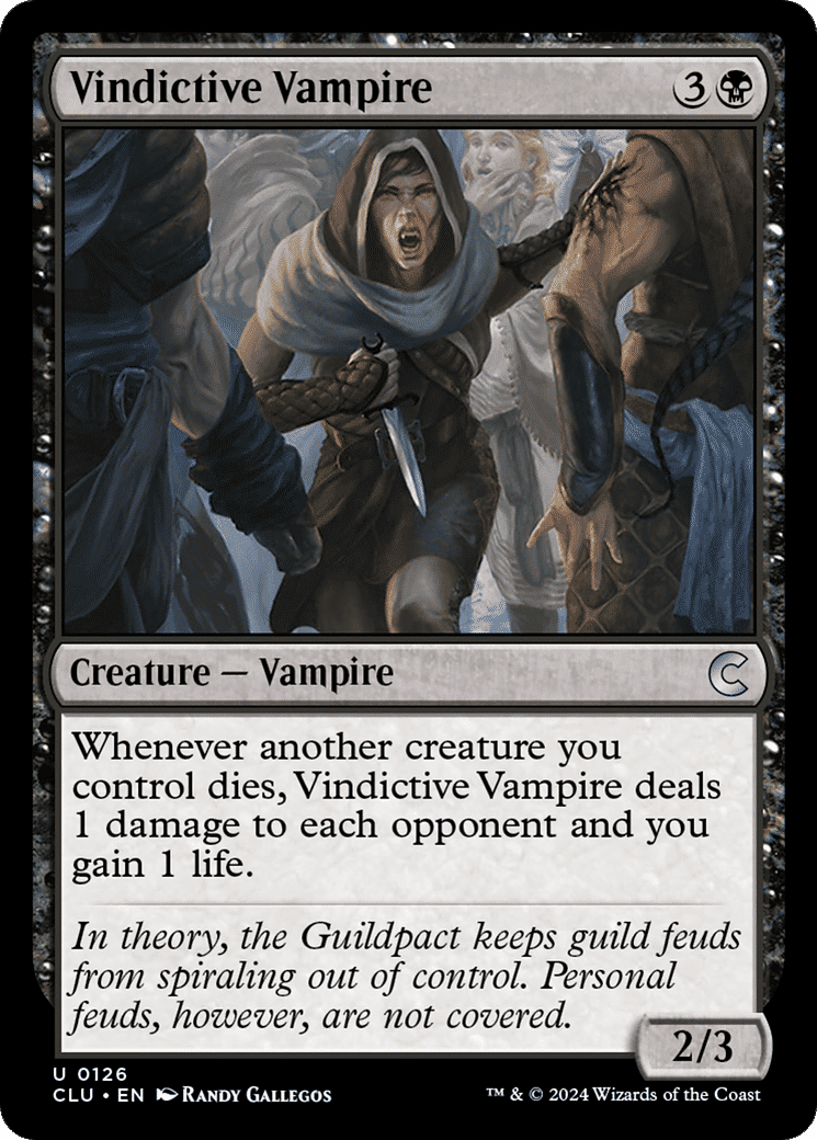Vindictive Vampire — Ravnica: Clue Edition — Magic: The Gathering