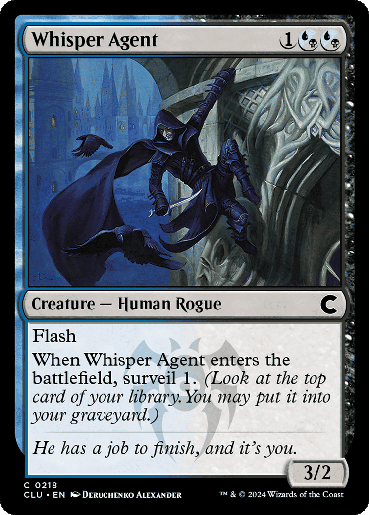 Whisper Agent — Ravnica: Clue Edition — Magic: The Gathering