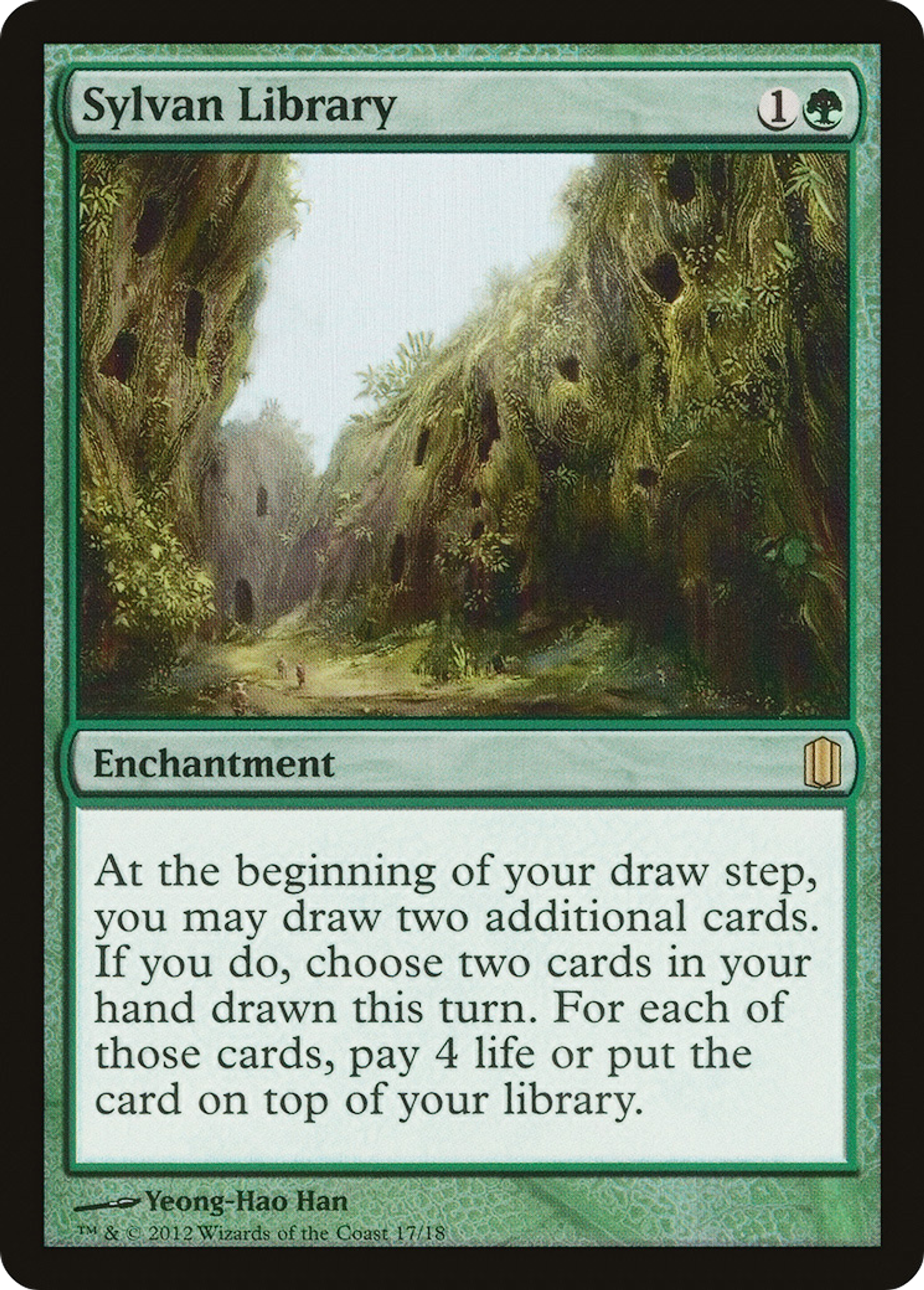 Sylvan Library — Commander's Arsenal — Magic: The Gathering