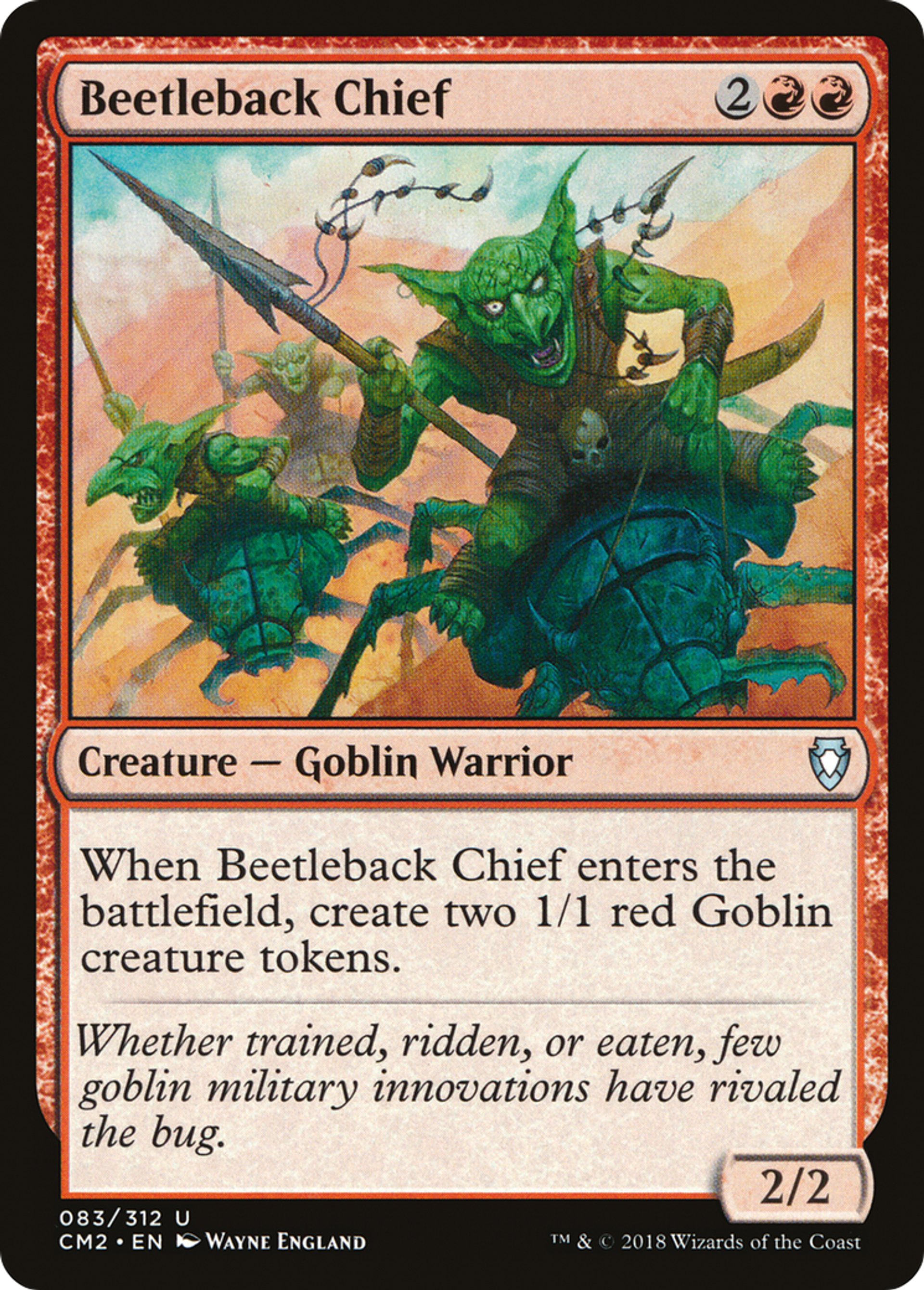 Beetleback Chief — Commander Anthology Volume II — Magic: The Gathering