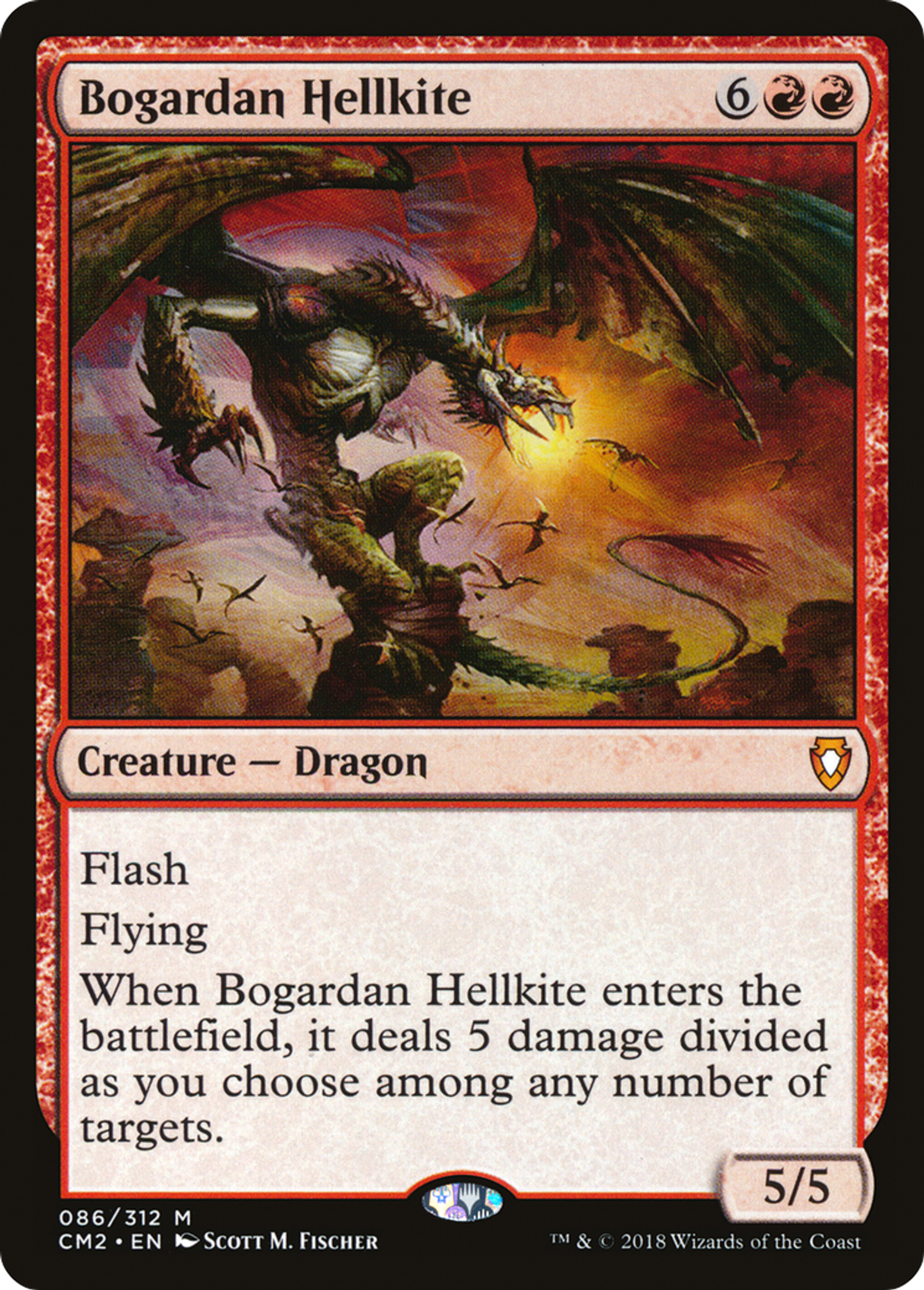 Bogardan Hellkite — Commander Anthology Volume II — Magic: The Gathering
