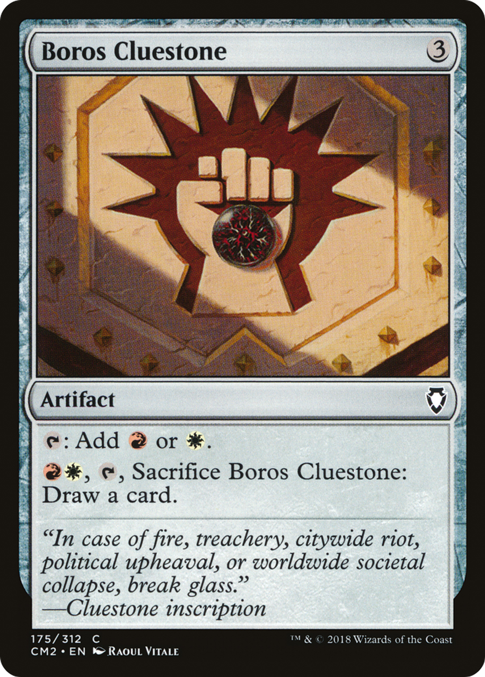 Pierre indiciale de Boros — Commander Anthology Volume II — Magic: The Gathering