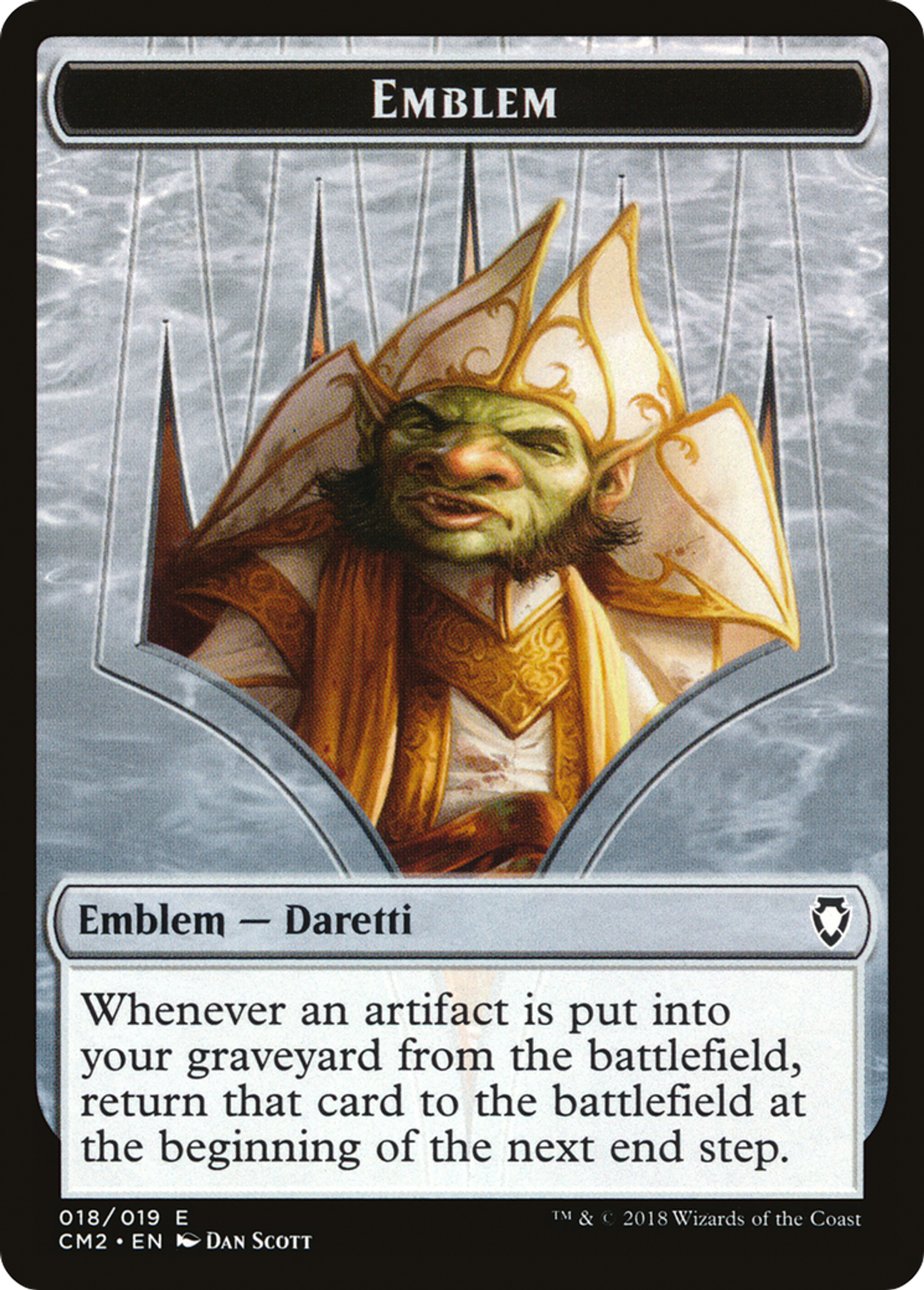 Daretti, Scrap Savant Emblem — Commander Anthology Volume II — Magic: The Gathering
