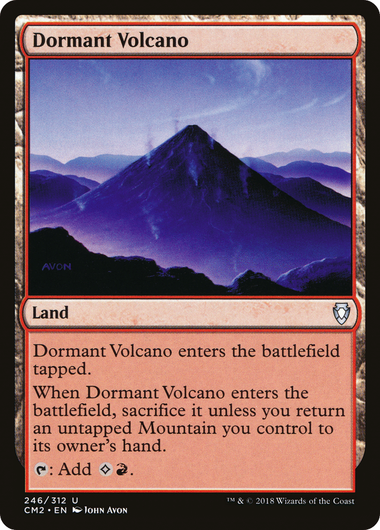 Dormant Volcano — Commander Anthology Volume II — Magic: The Gathering