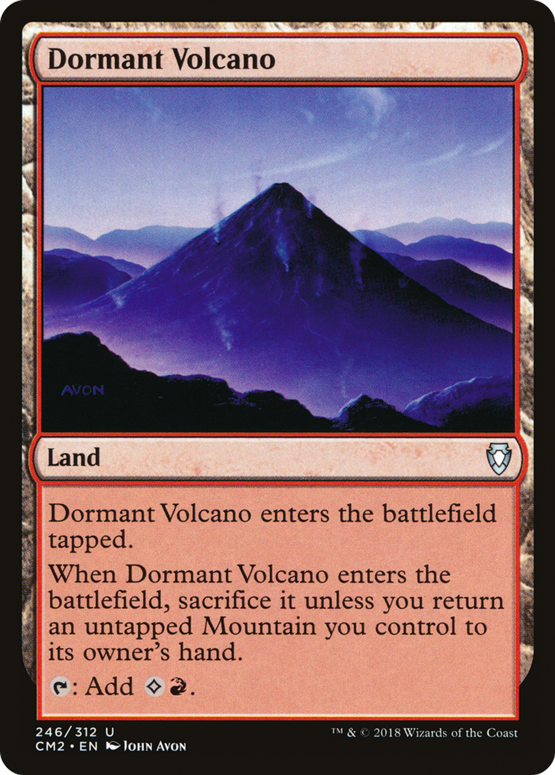 Dormant Volcano — Commander Anthology Volume II — Magic: The Gathering