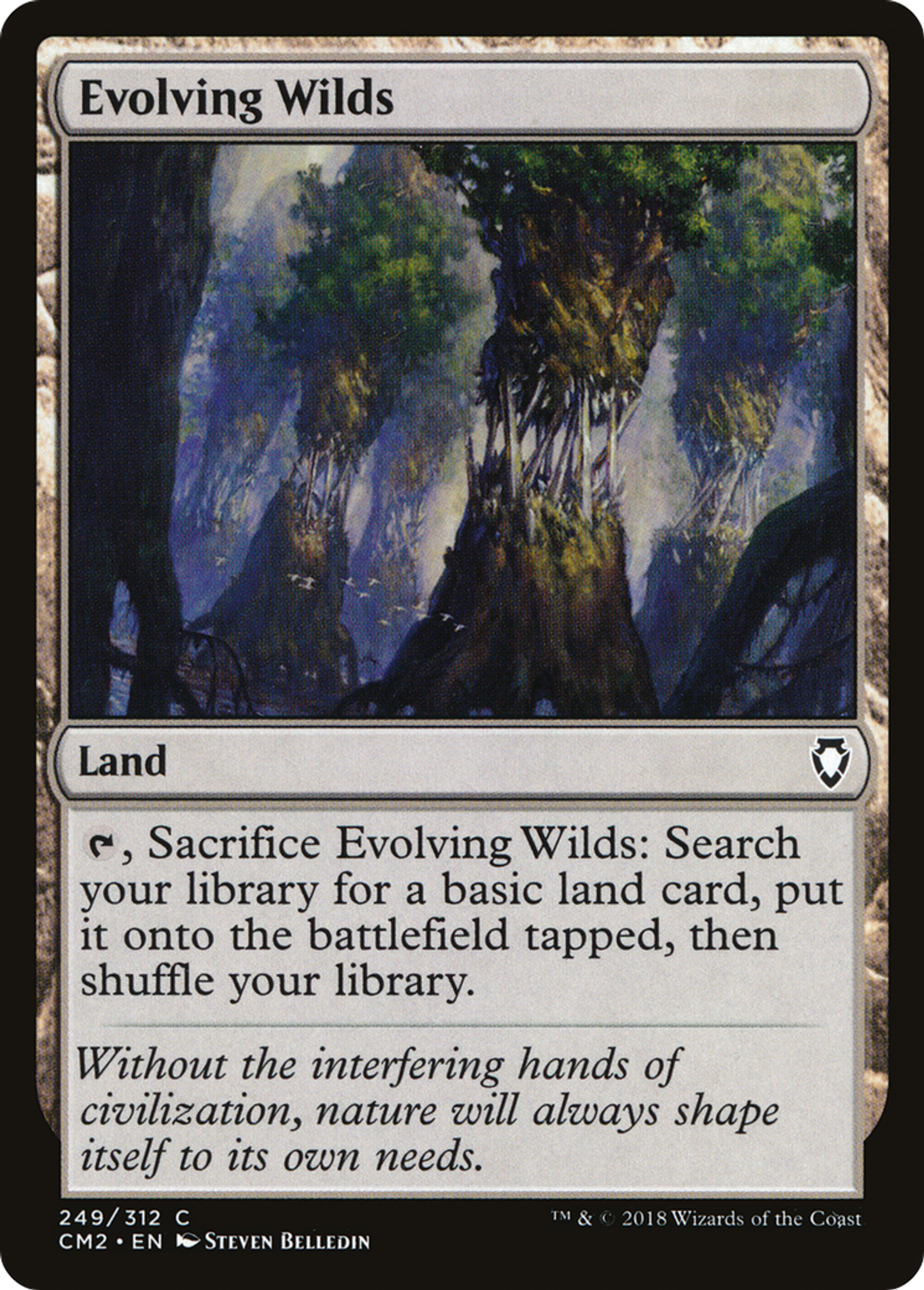 Evolving Wilds — Commander Anthology Volume II — Magic: The Gathering