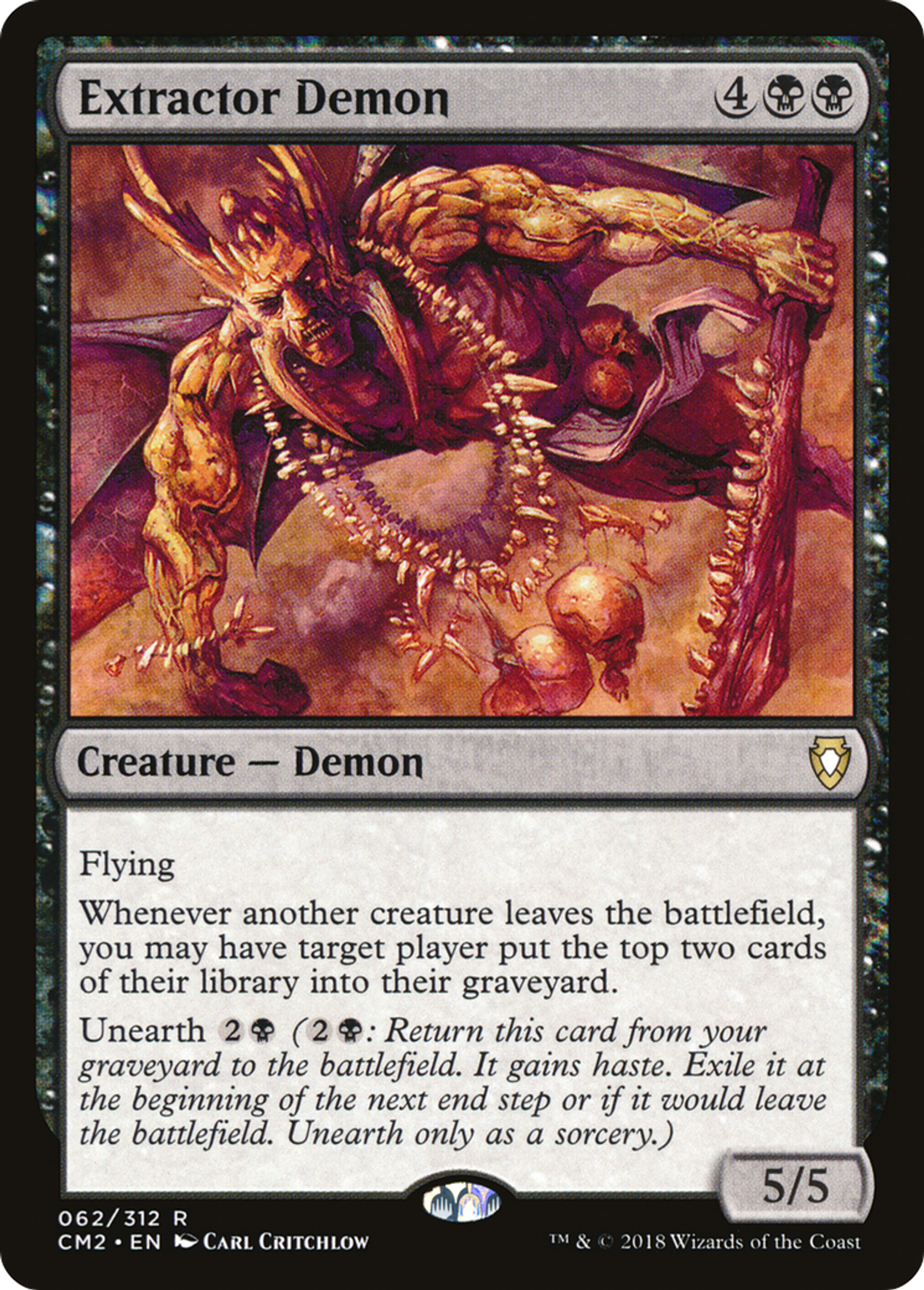 Extractor Demon — Commander Anthology Volume II — Magic: The Gathering