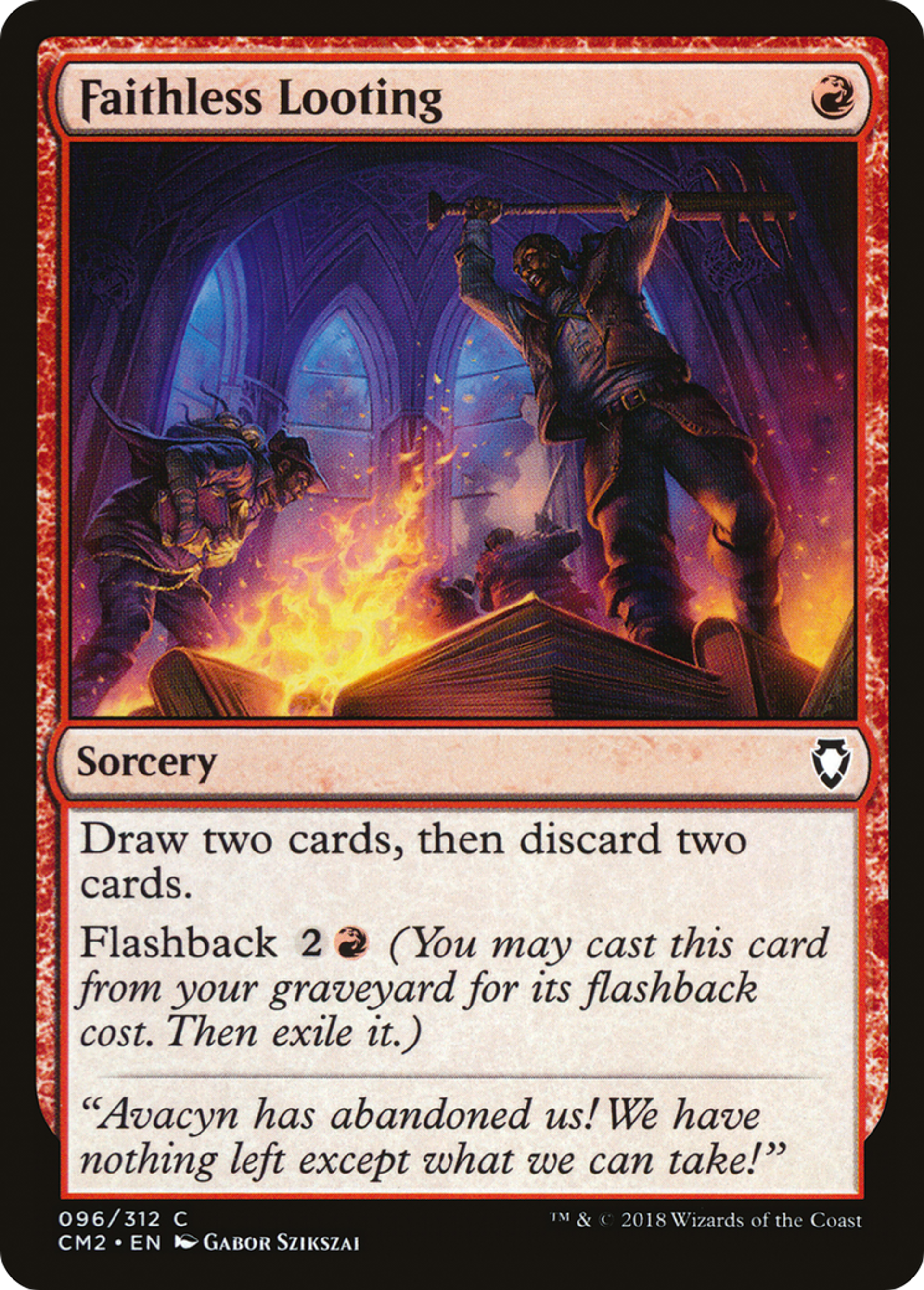 Faithless Looting — Commander Anthology Volume II — Magic: The Gathering