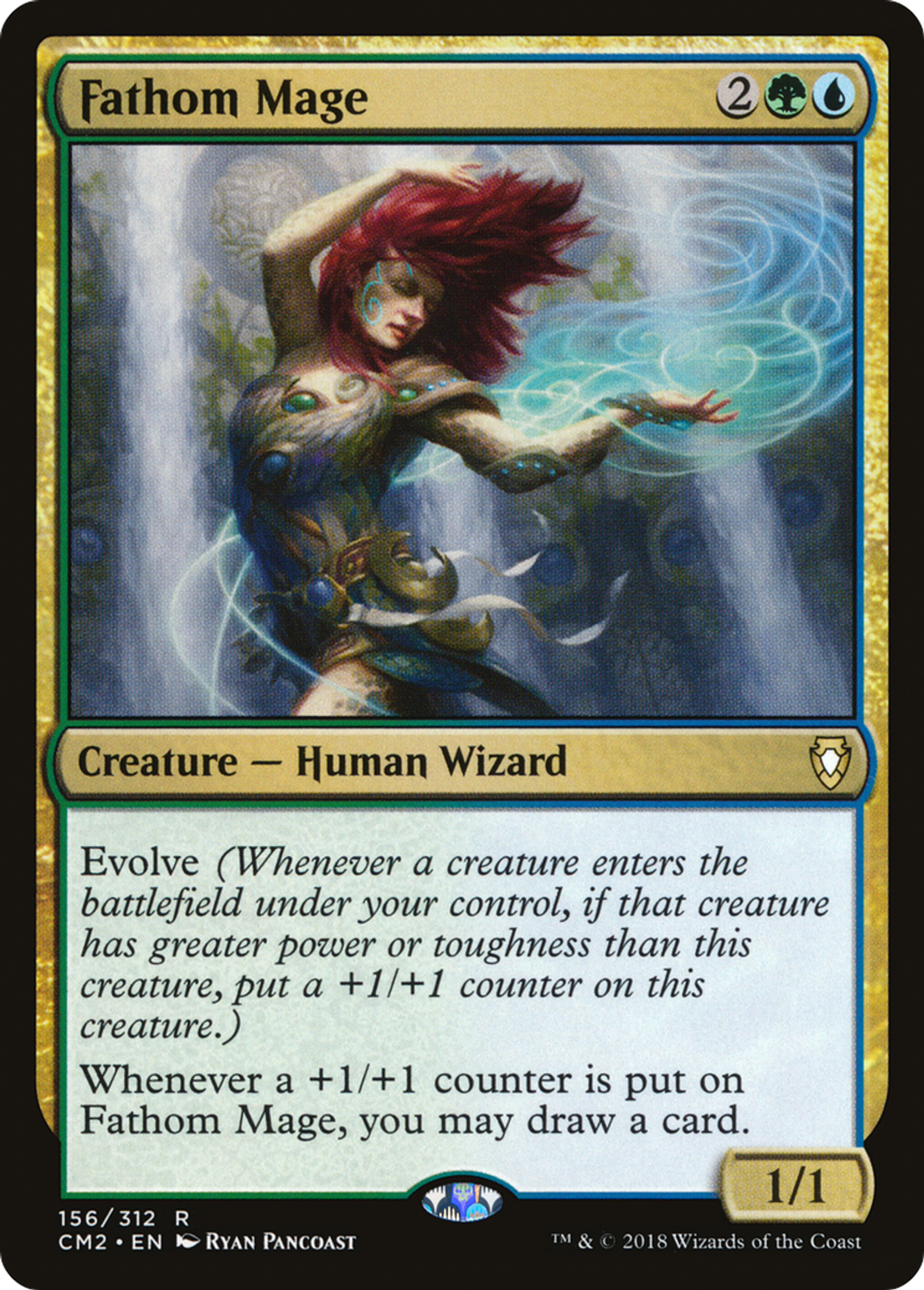 Fathom Mage — Commander Anthology Volume II — Magic: The Gathering