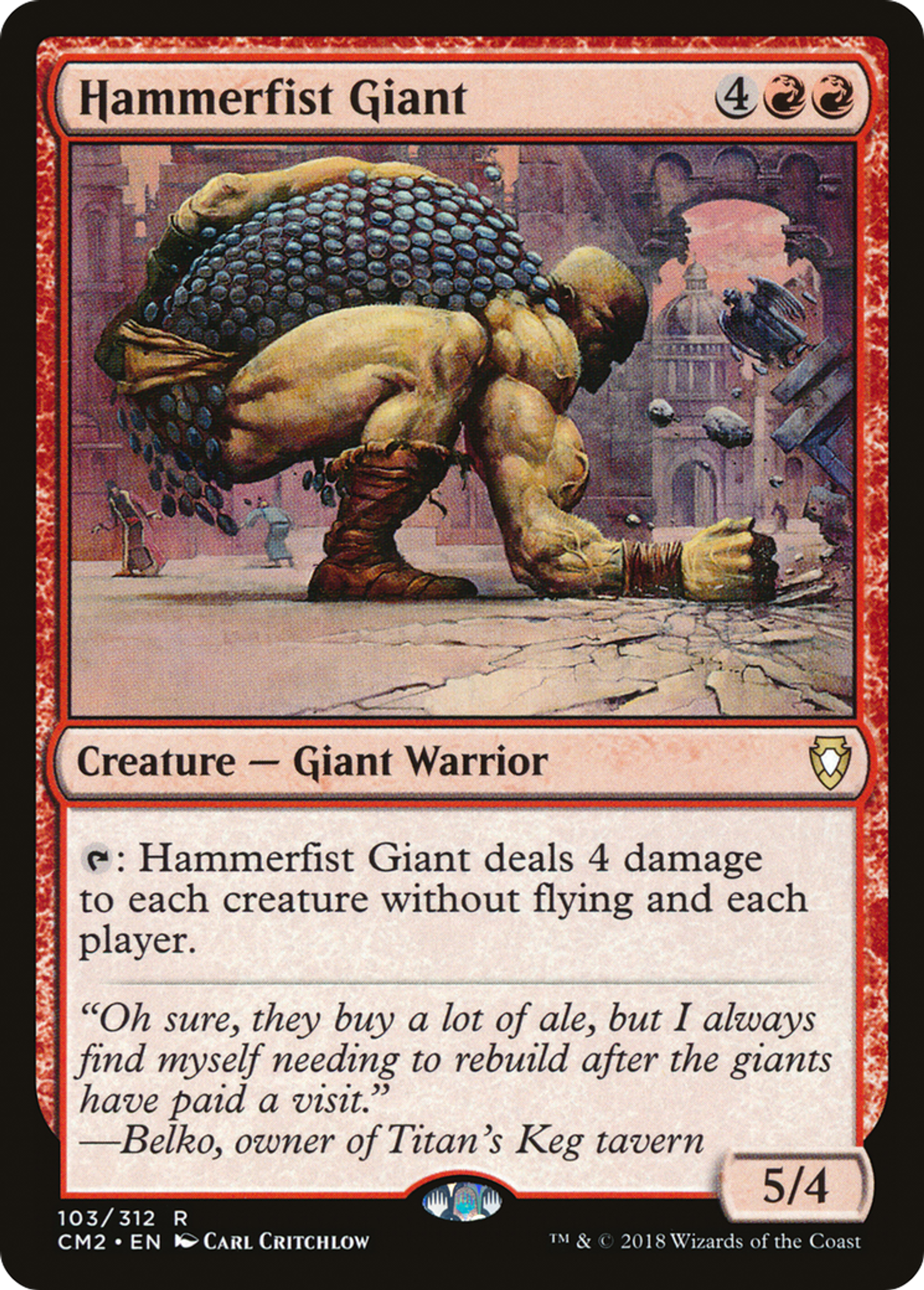 Hammerfist Giant — Commander Anthology Volume II — Magic: The Gathering