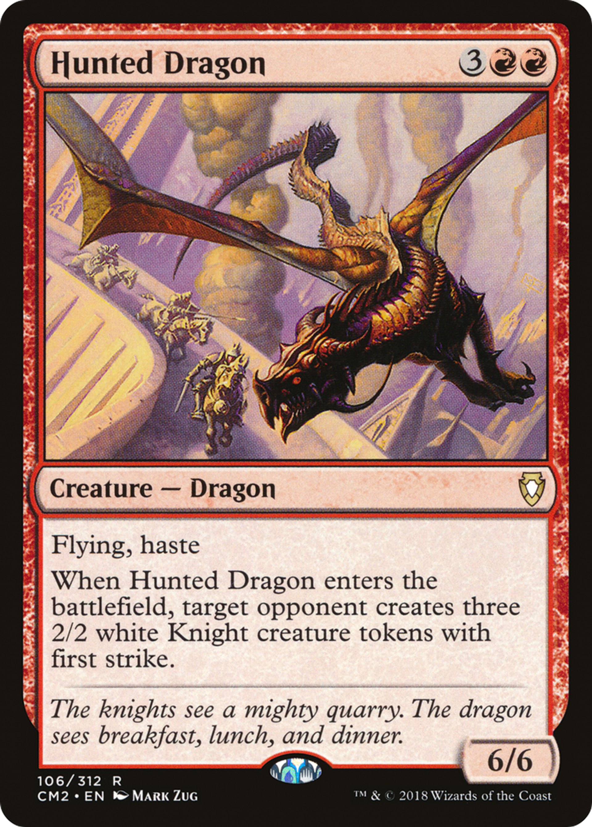 Hunted Dragon — Commander Anthology Volume II — Magic: The Gathering